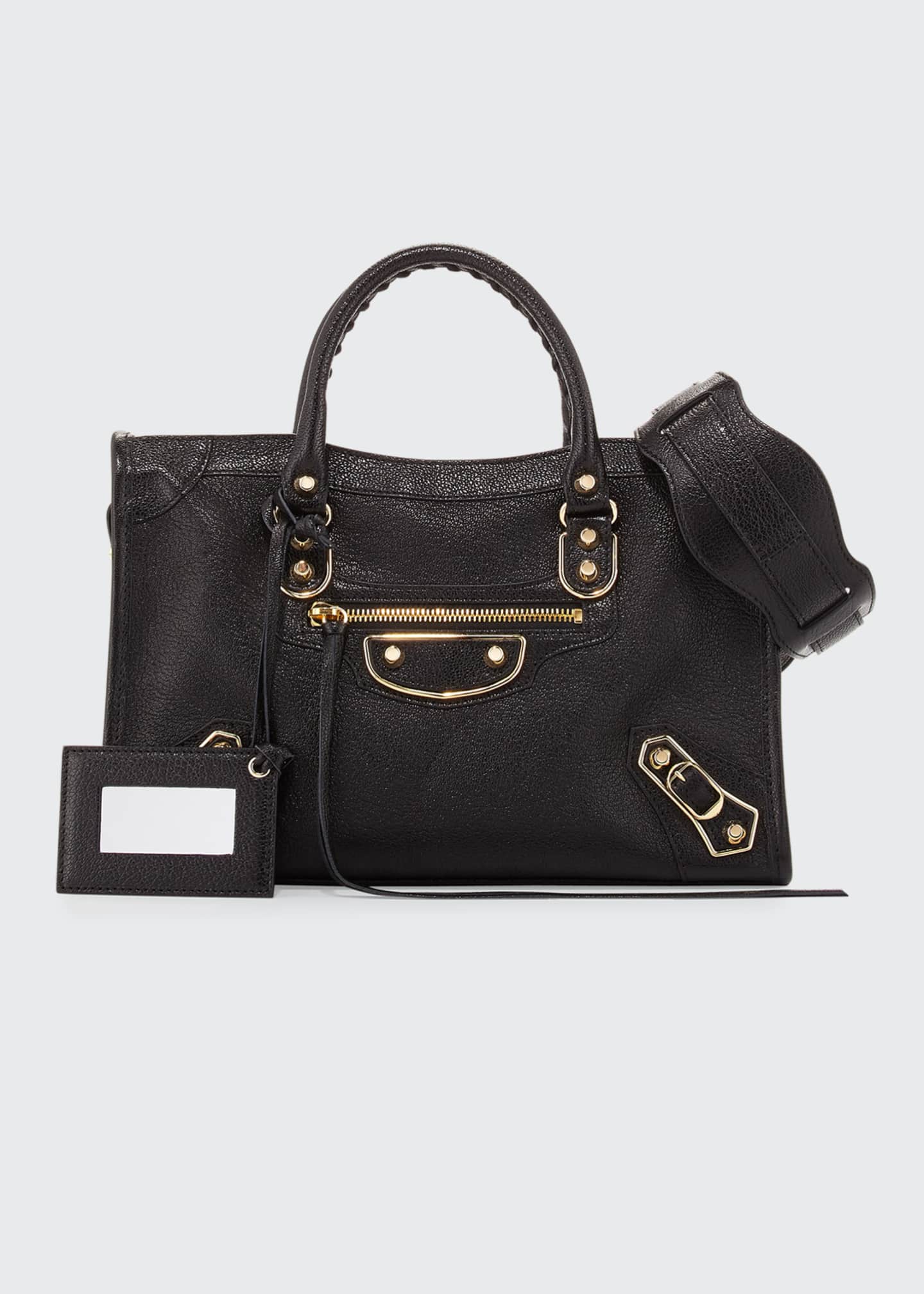 balenciaga city gold