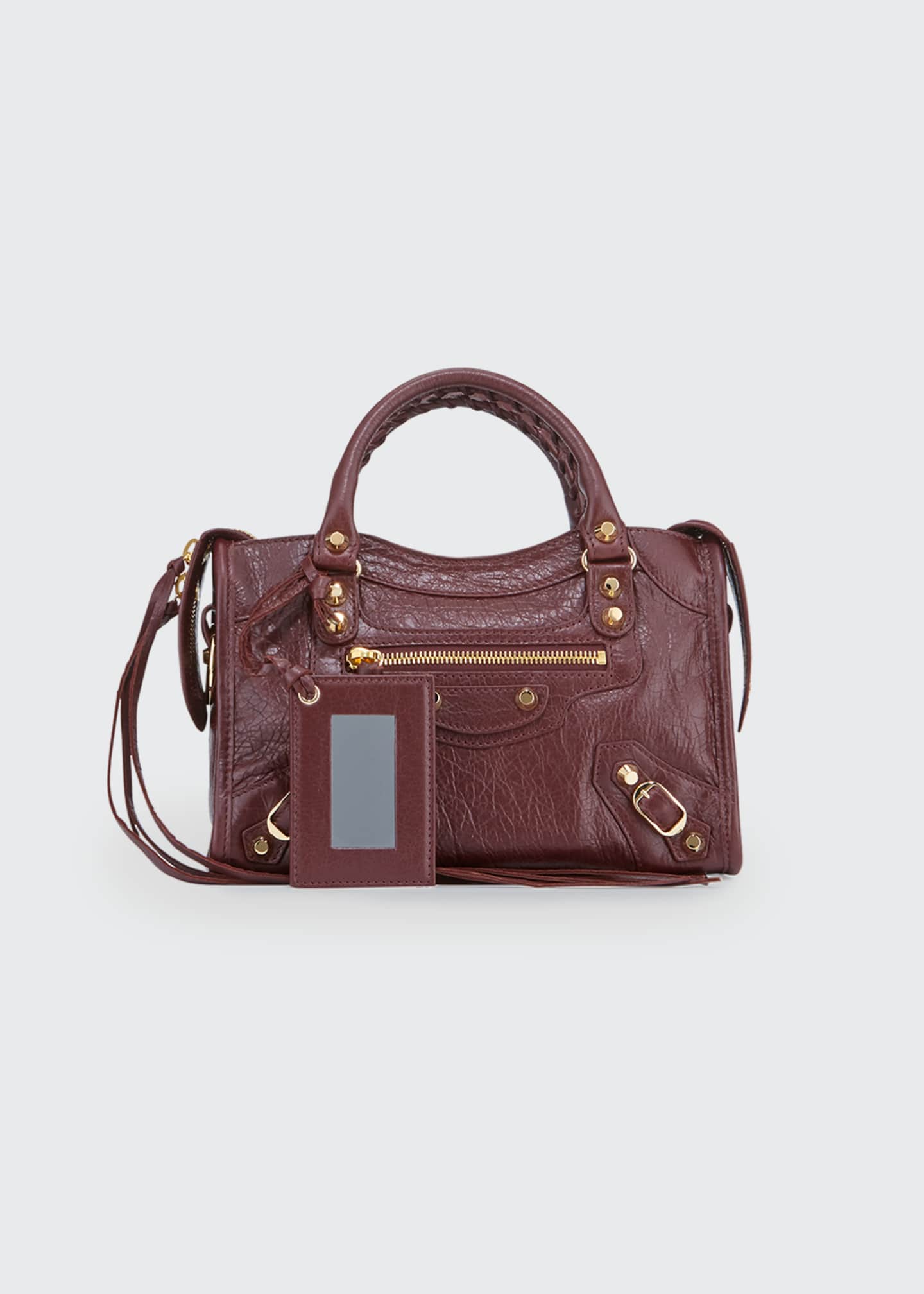Mini leather satchel clearance