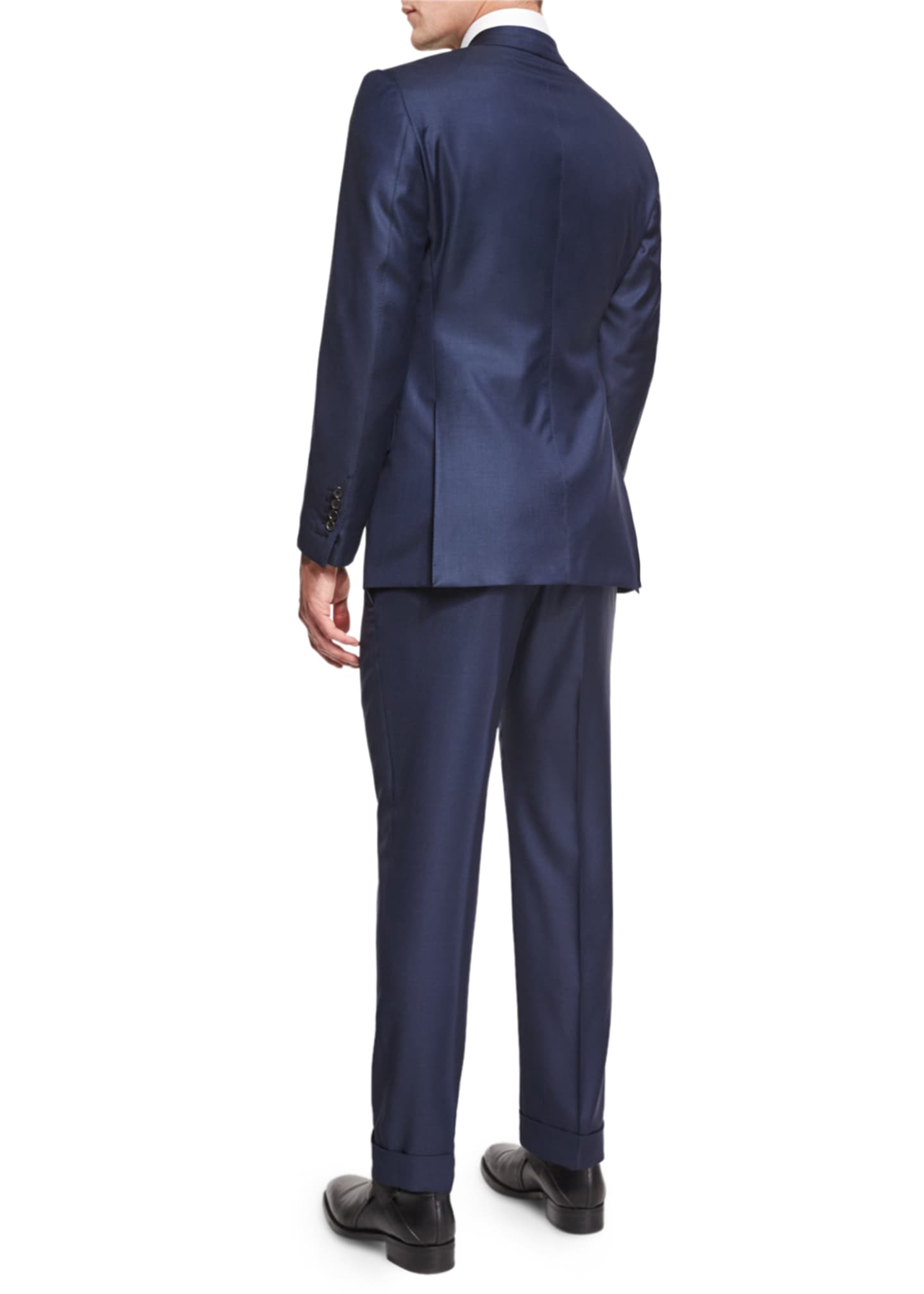 TOM FORD O'Connor Base Sharkskin TwoPiece Suit, Bright Navy Bergdorf