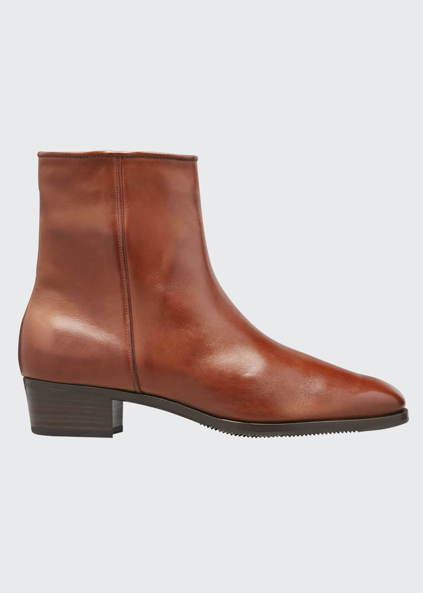 low heel zip ankle boots