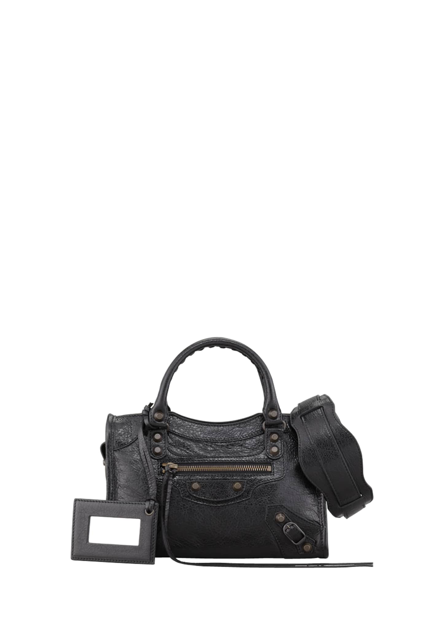 Balenciaga Classic Mini City Bag Black Bergdorf Goodman
