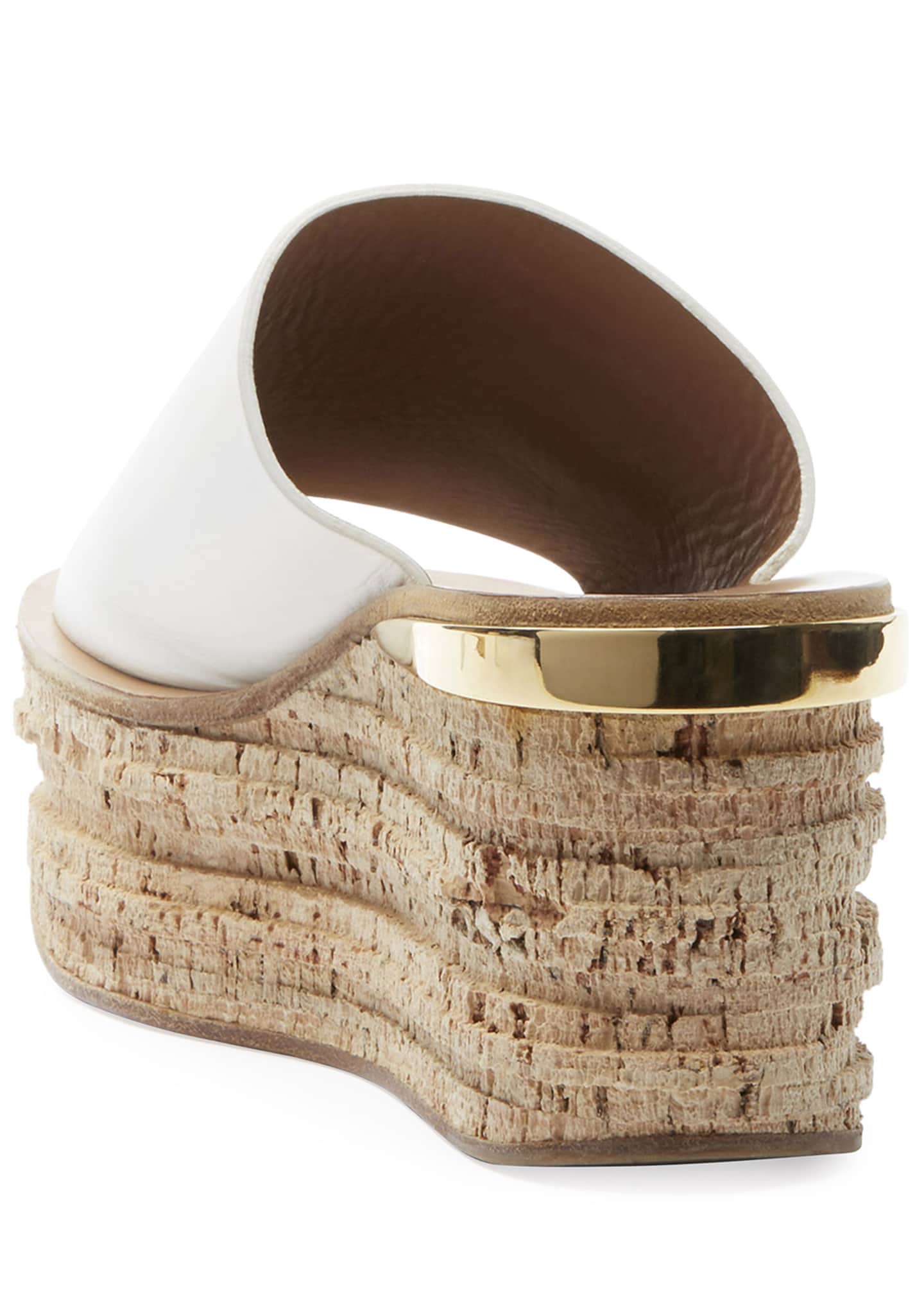 Chloe Leather Platform Sandal Slides Bergdorf Goodman