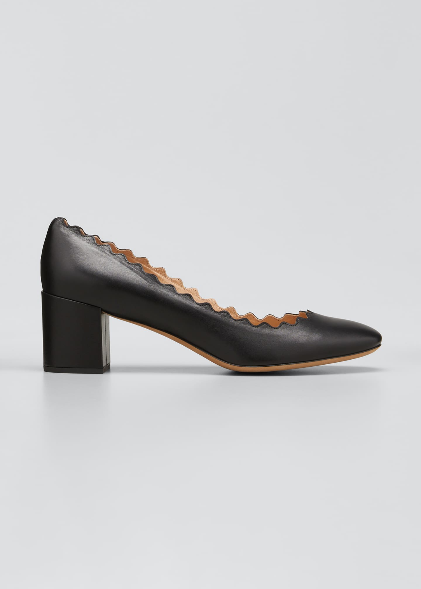 scalloped pumps