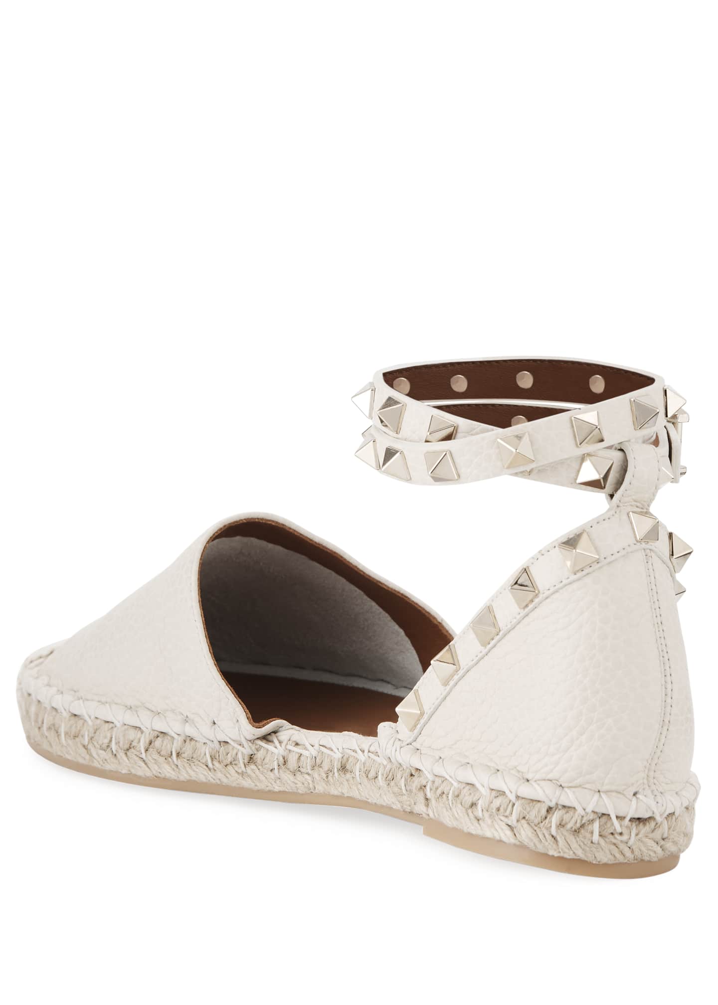 valentino garavani rockstud double espadrille flat