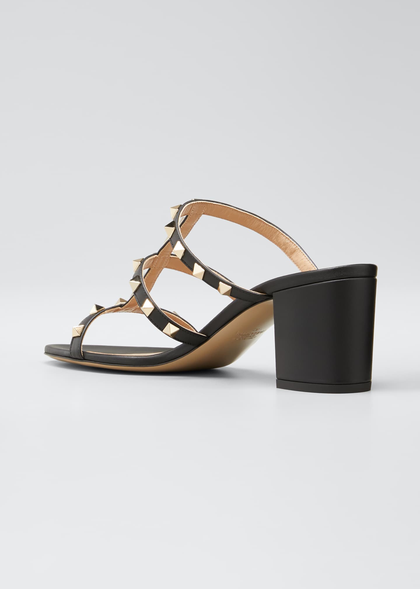 valentino garavani rockstud caged leather sandals