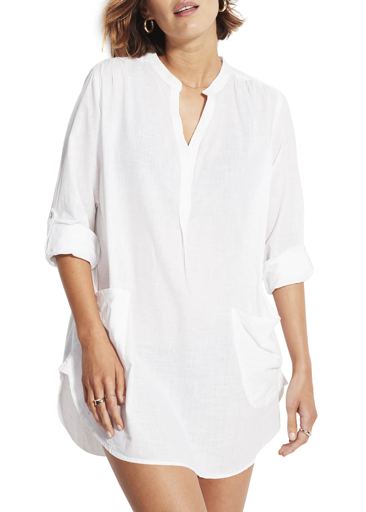 Seafolly Boyfriend Beach Shirt Bergdorf Goodman