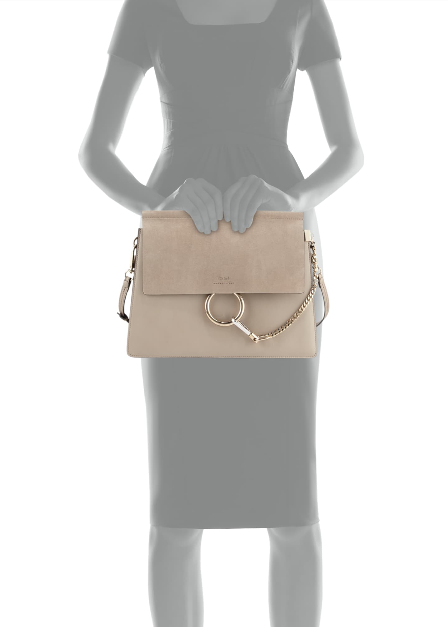 chloe faye medium flap shoulder bag