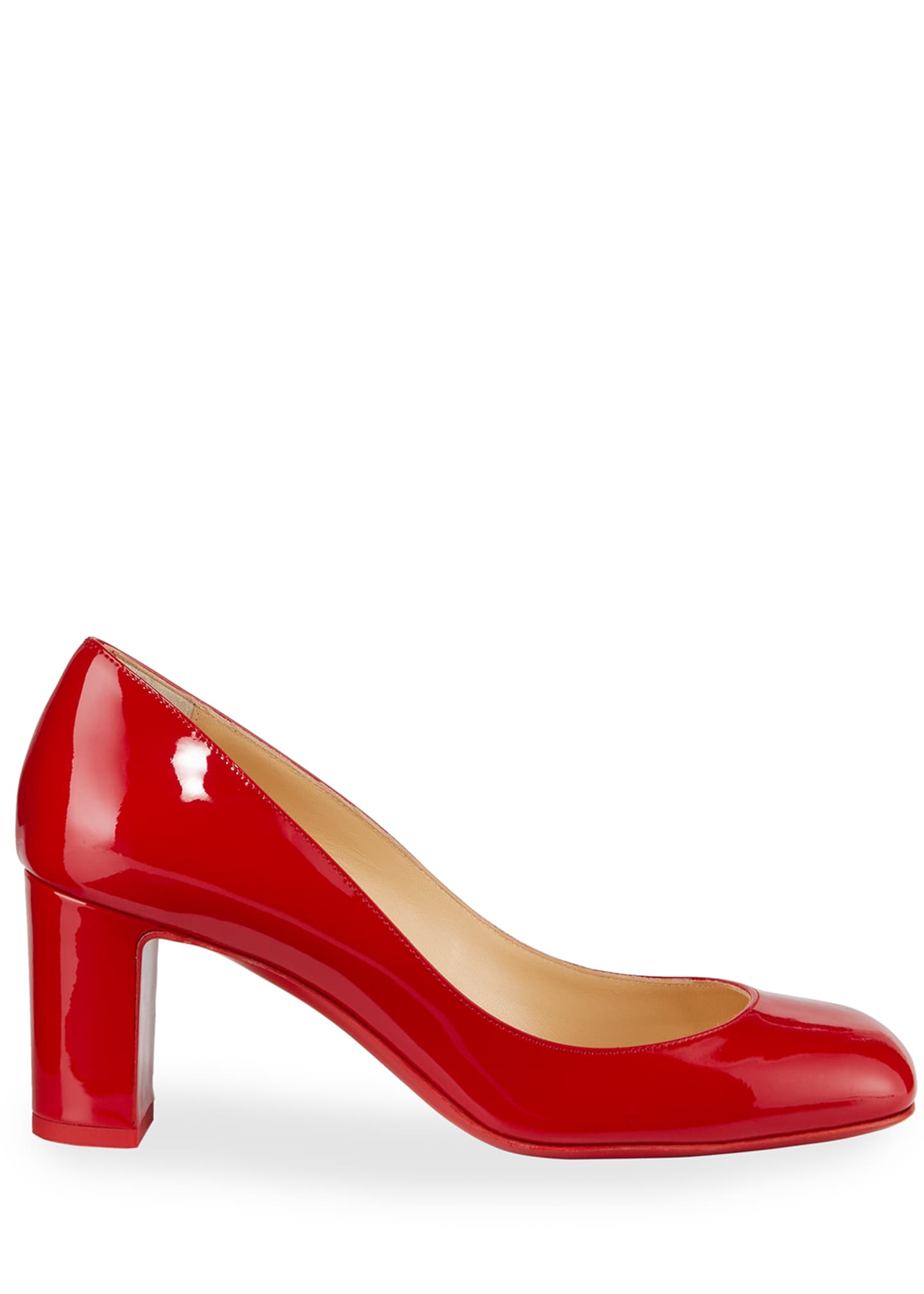 louboutin block heel pumps