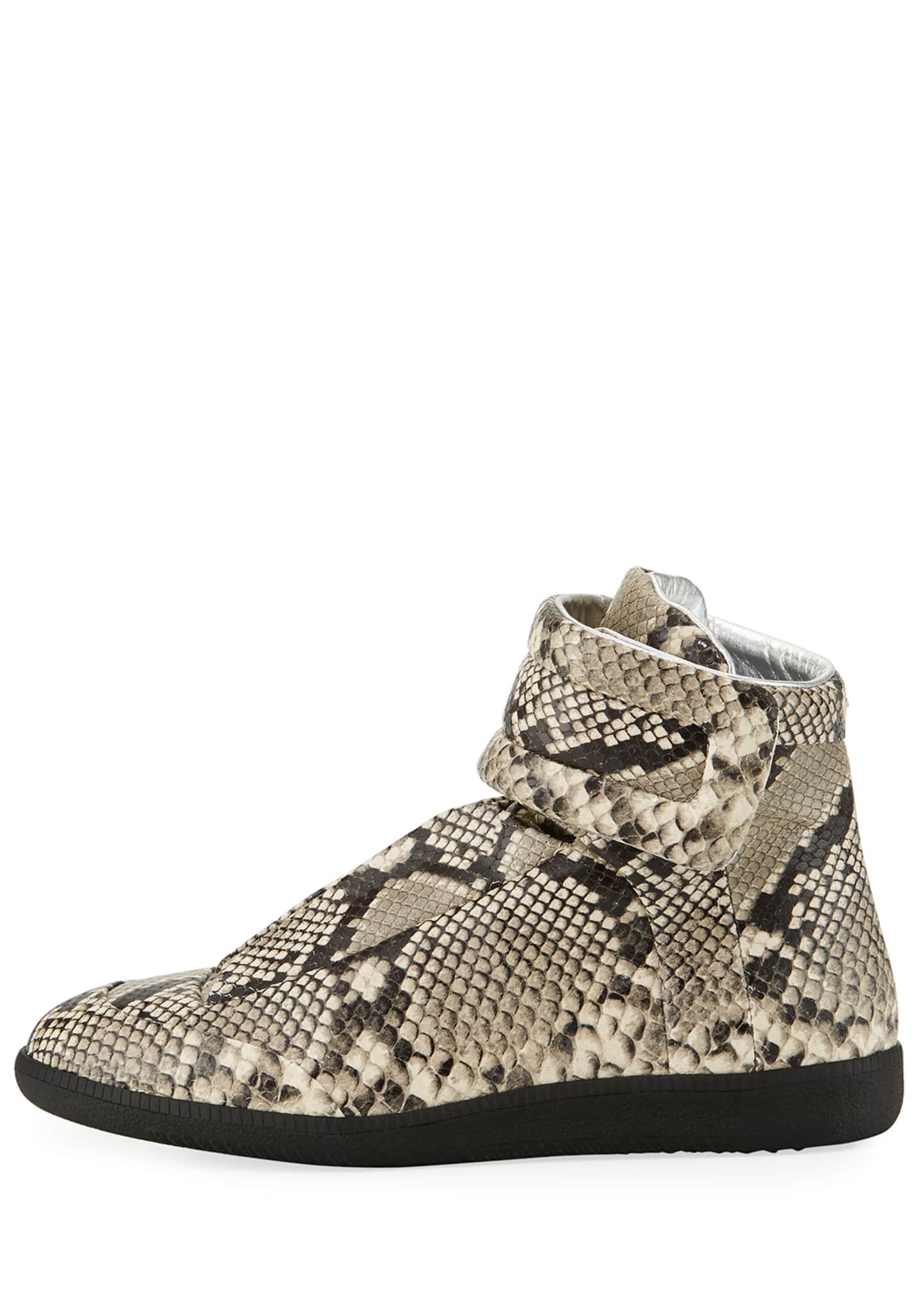 Maison Margiela Men s Future Python Embossed Leather High Top