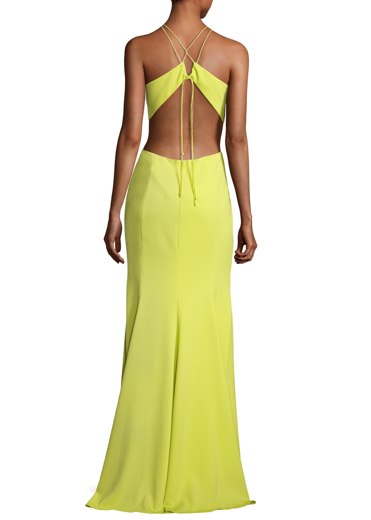 Chartreuse evening gown outlet