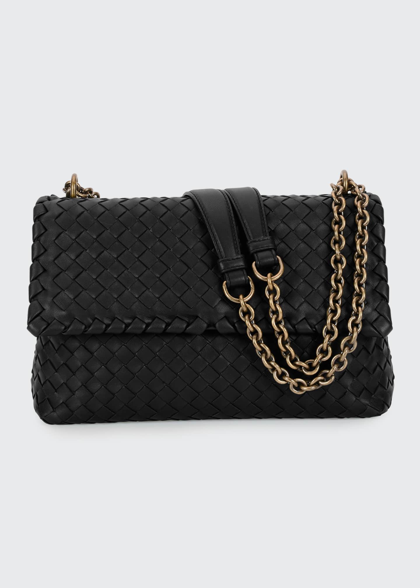 Bottega Olimpia Tower Intrecciato Shoulder Bag