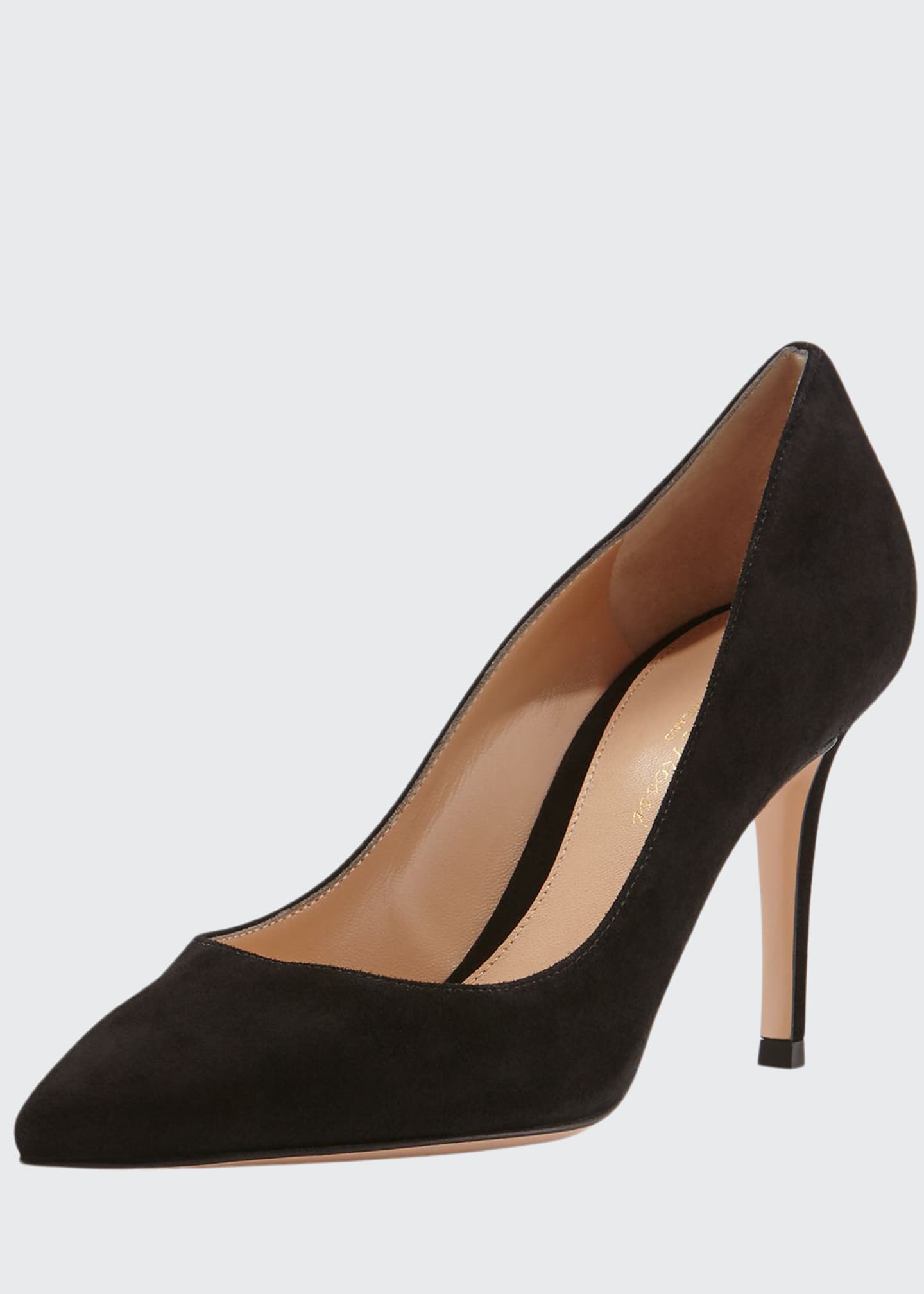 Gianvito 85 Suede Point Toe Pumps Gianvito 85 Suede Point Toe Pumps
