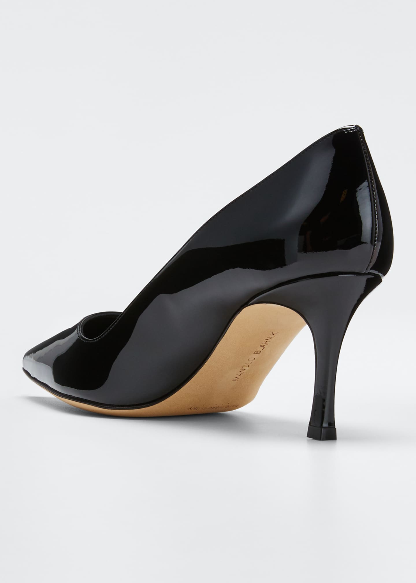 Manolo Blahnik BB 70mm Patent Leather Pump - Bergdorf Goodman