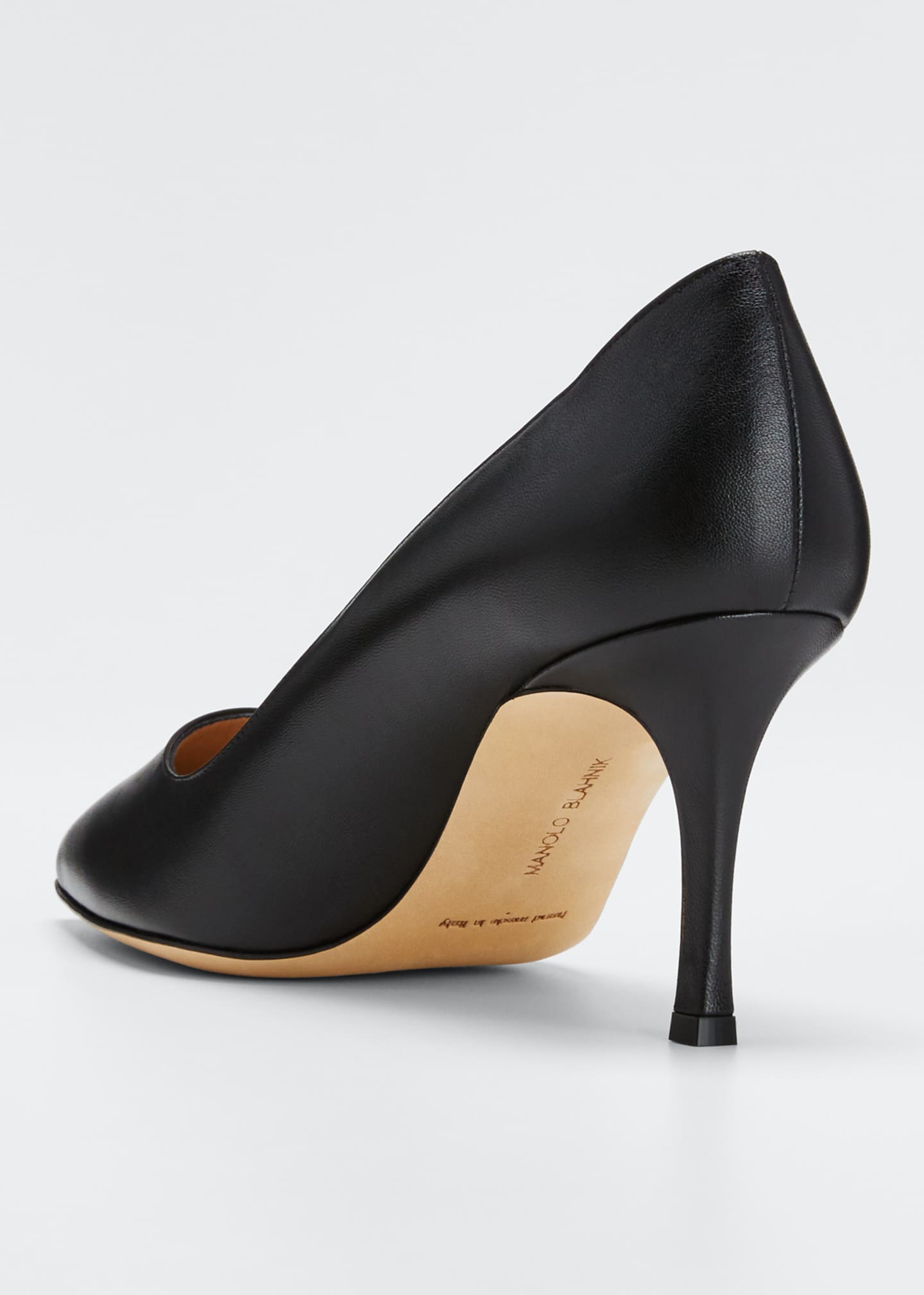 Manolo Blahnik BB Leather 70mm Pump - Bergdorf Goodman