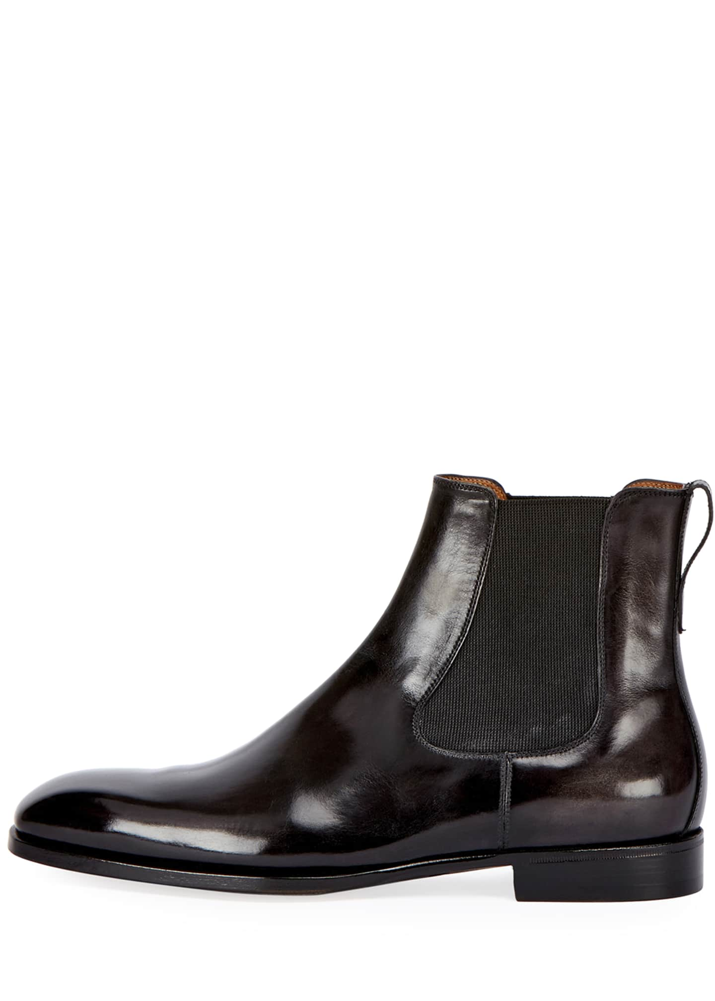 Berluti Leather Chelsea Boot, Gray - Bergdorf Goodman