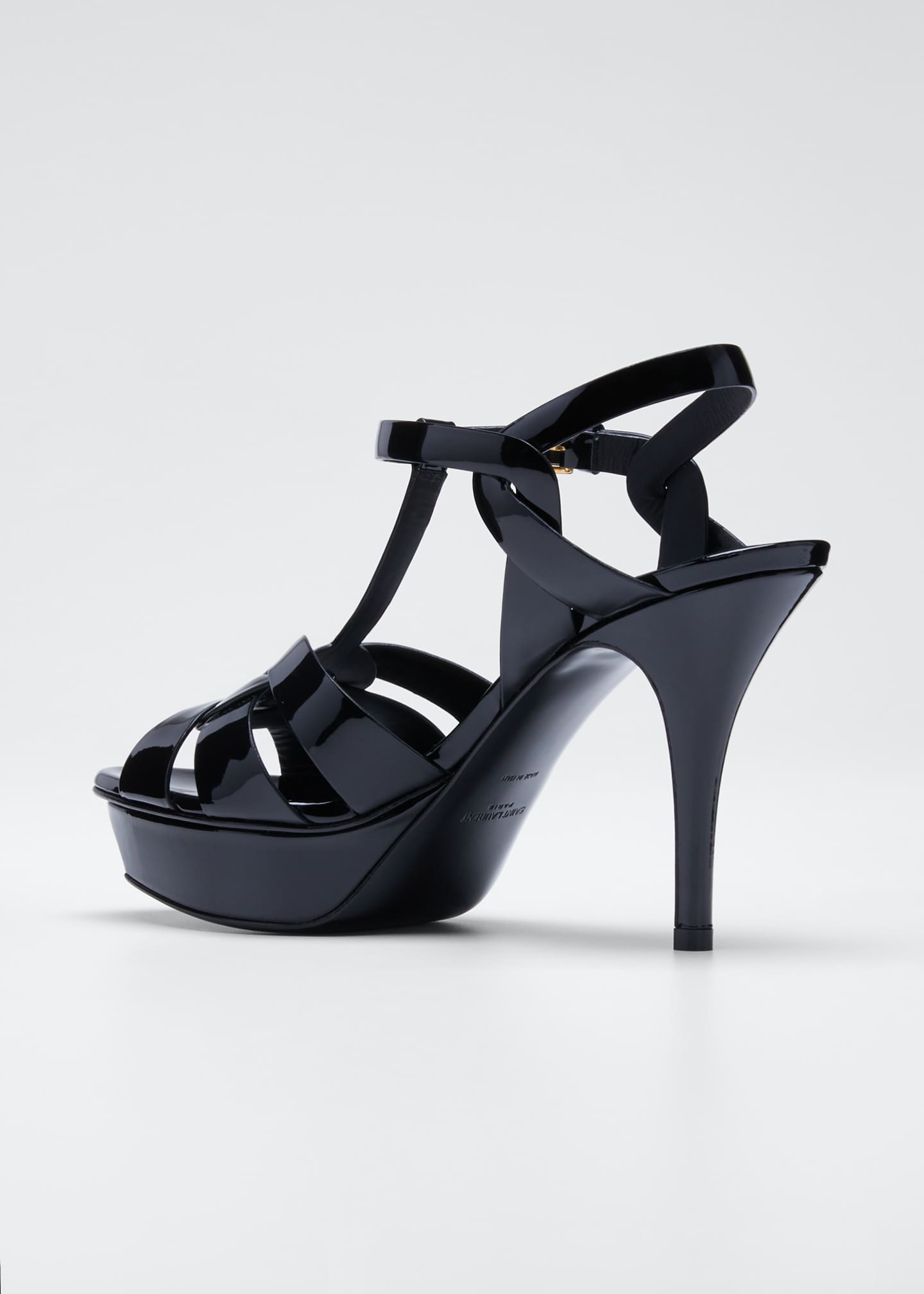 saint laurent tribute leather stiletto sandals