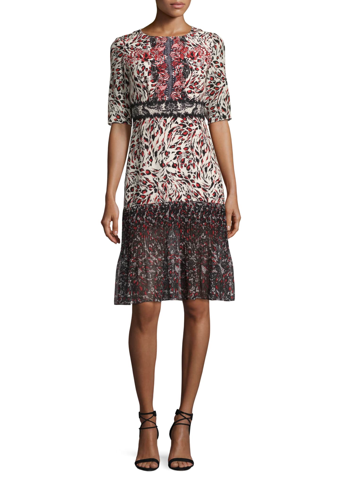 Saloni leopard dress deals
