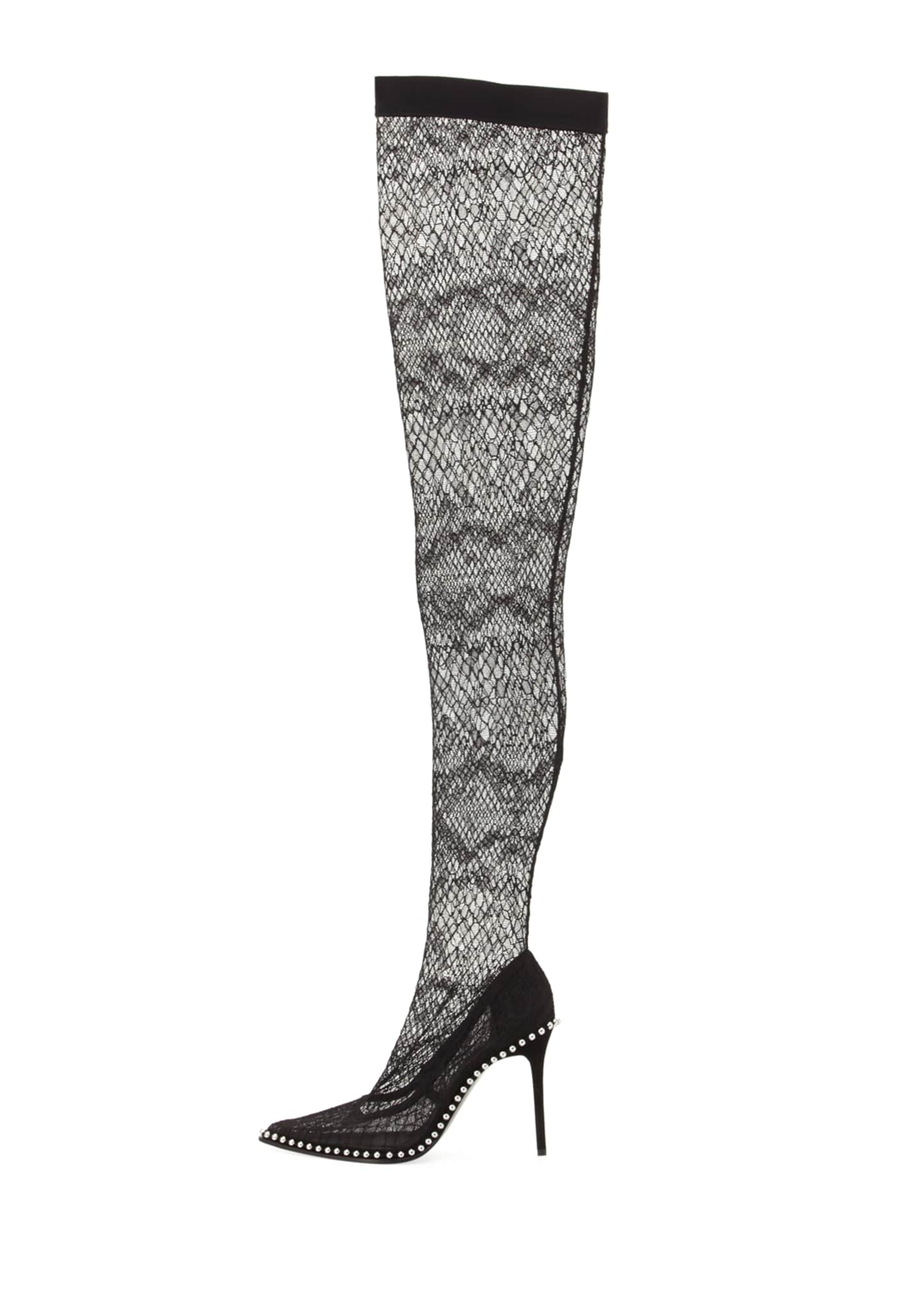 Alexander Wang Lyra Lace Over-the-Knee Boot - Bergdorf Goodman