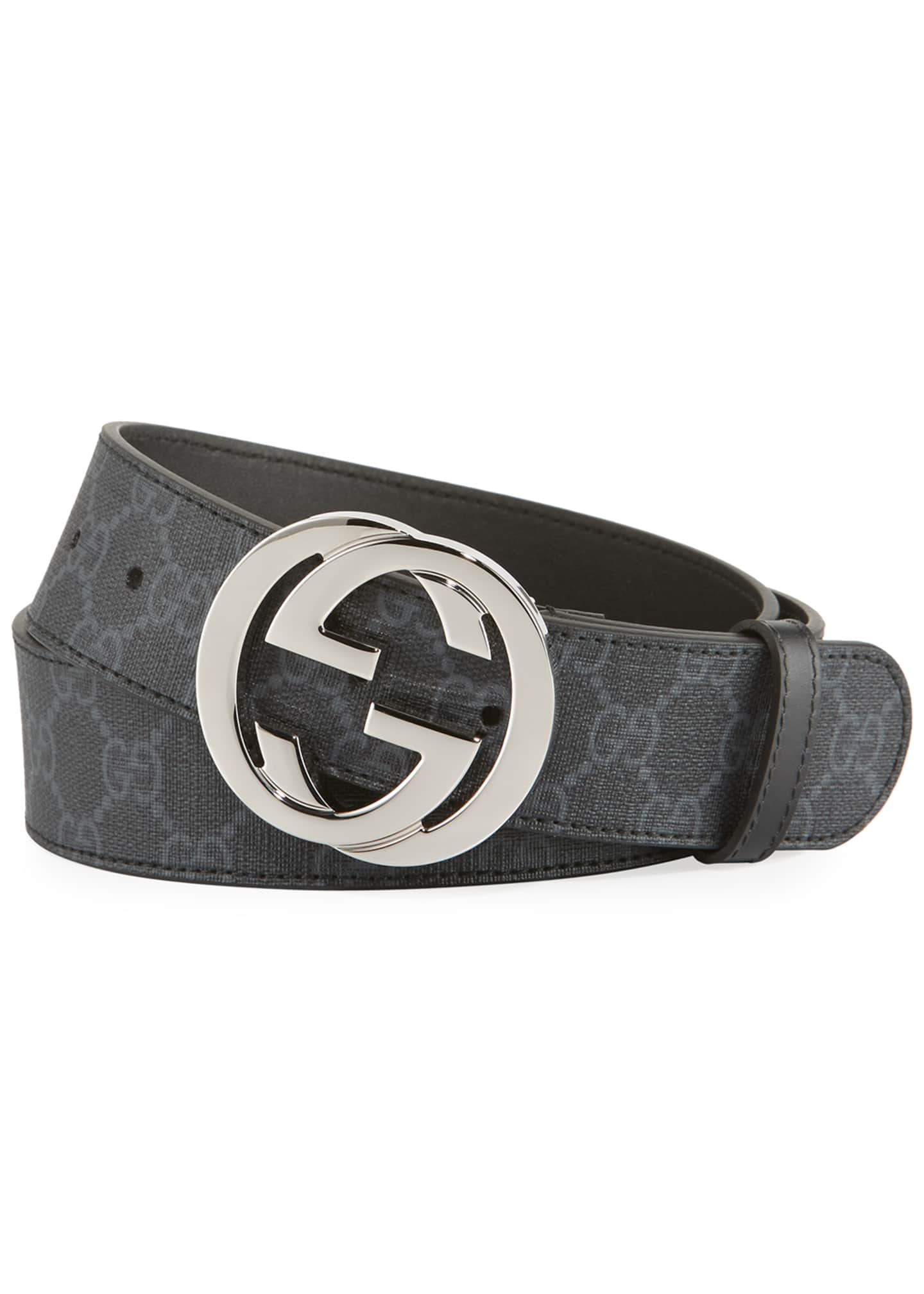gucci gg supreme belt black