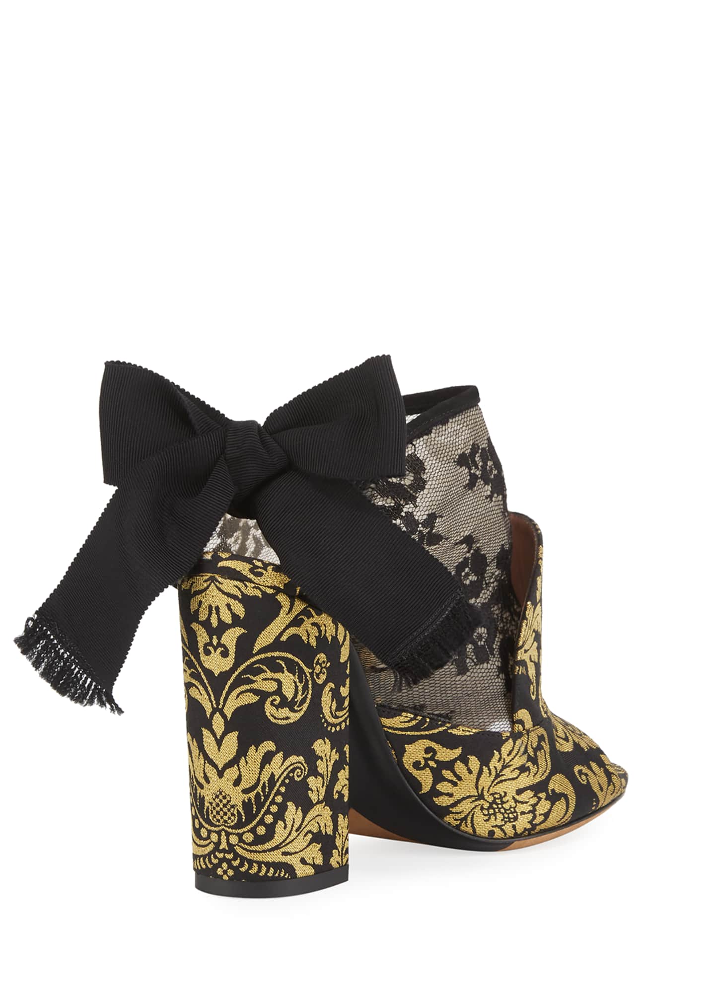Bowa tie back open toe discount bootie