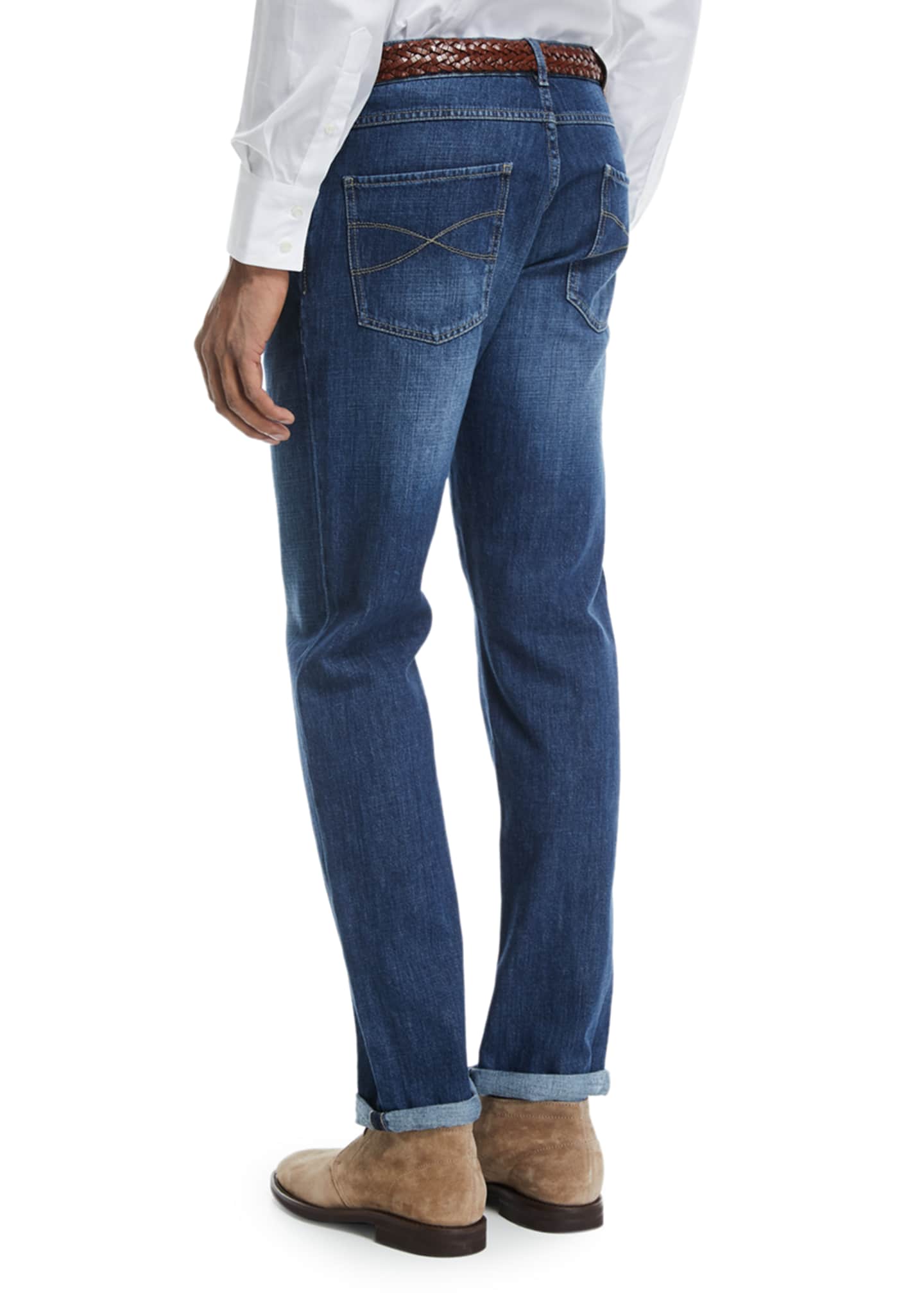 Brunello Cucinelli Basic-Fit Straight-Leg Denim Jeans - Bergdorf Goodman