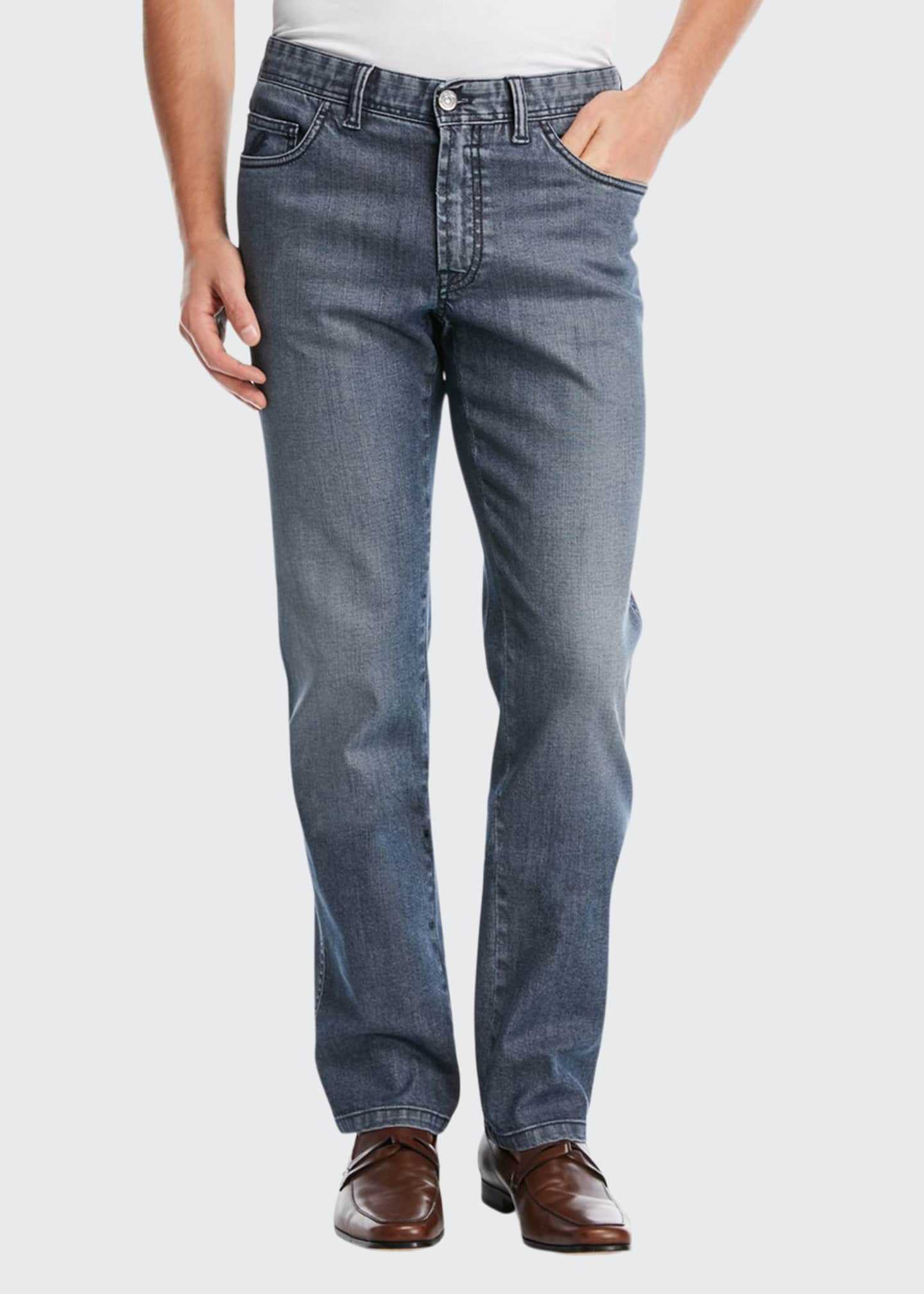 dark wash stretch jeans