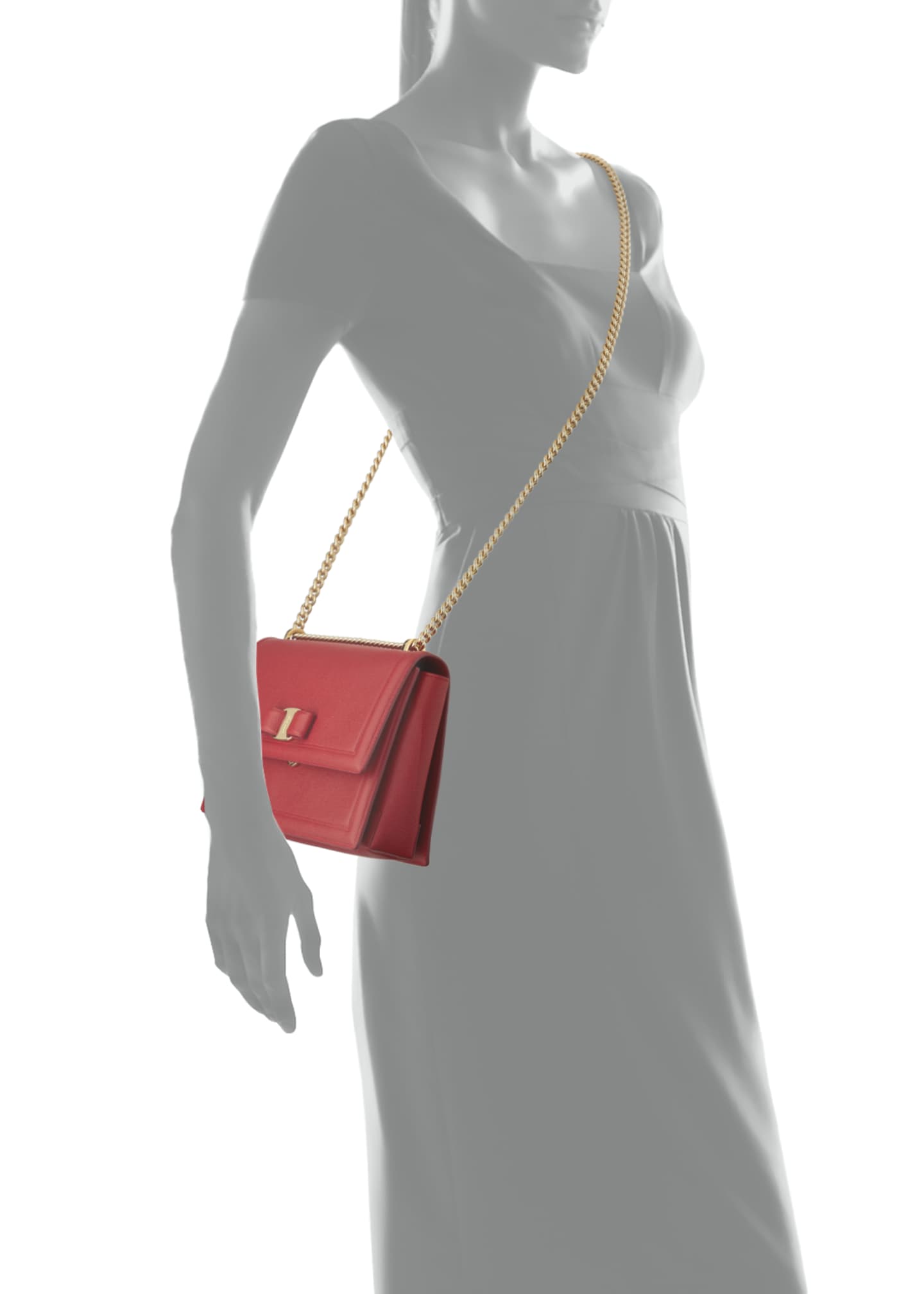 Salvatore Ferragamo Medium Ginny Shoulder Bag Bergdorf Goodman