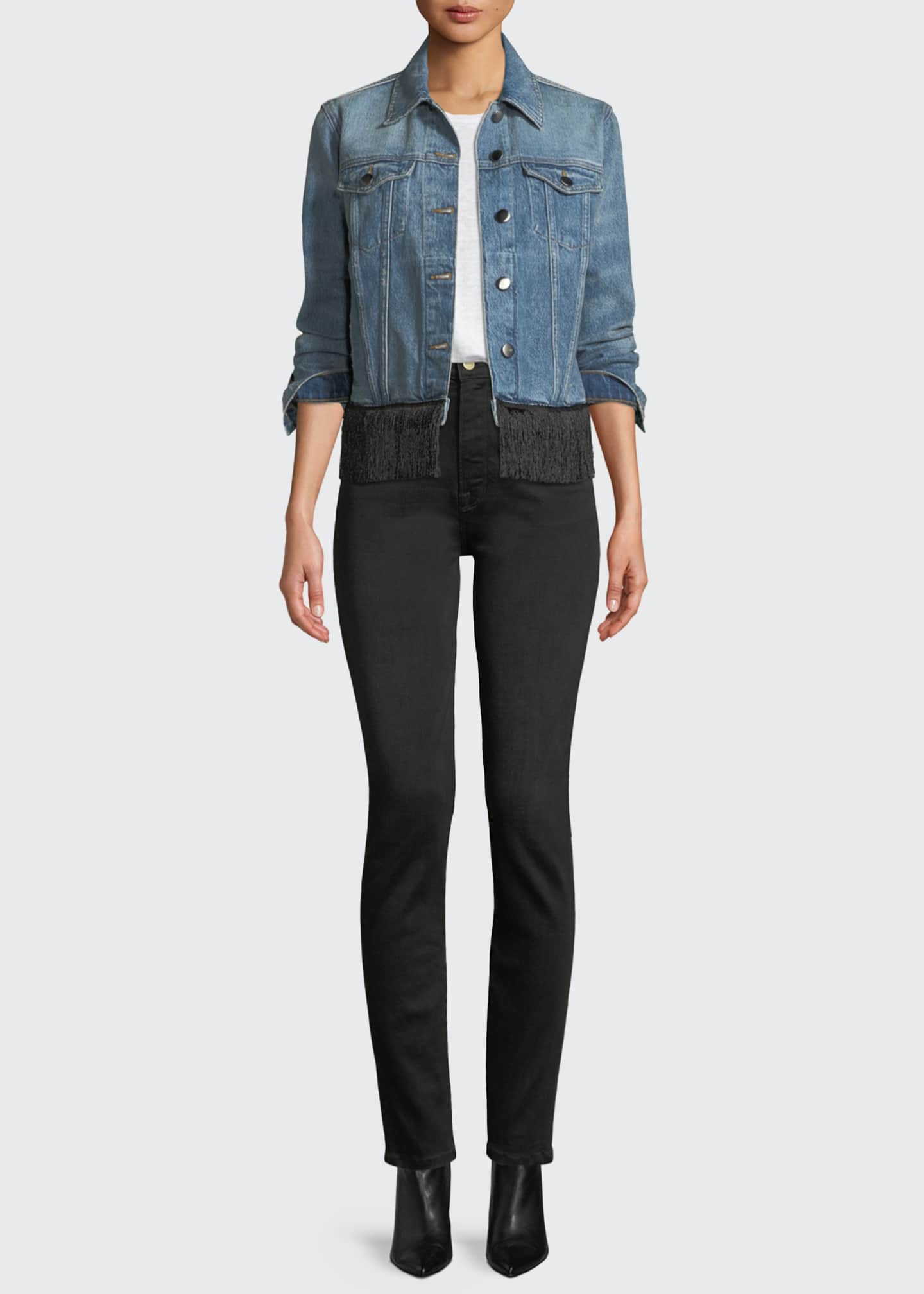 FRAME Ali HighRise Skinny Cigarette Jeans Bergdorf Goodman