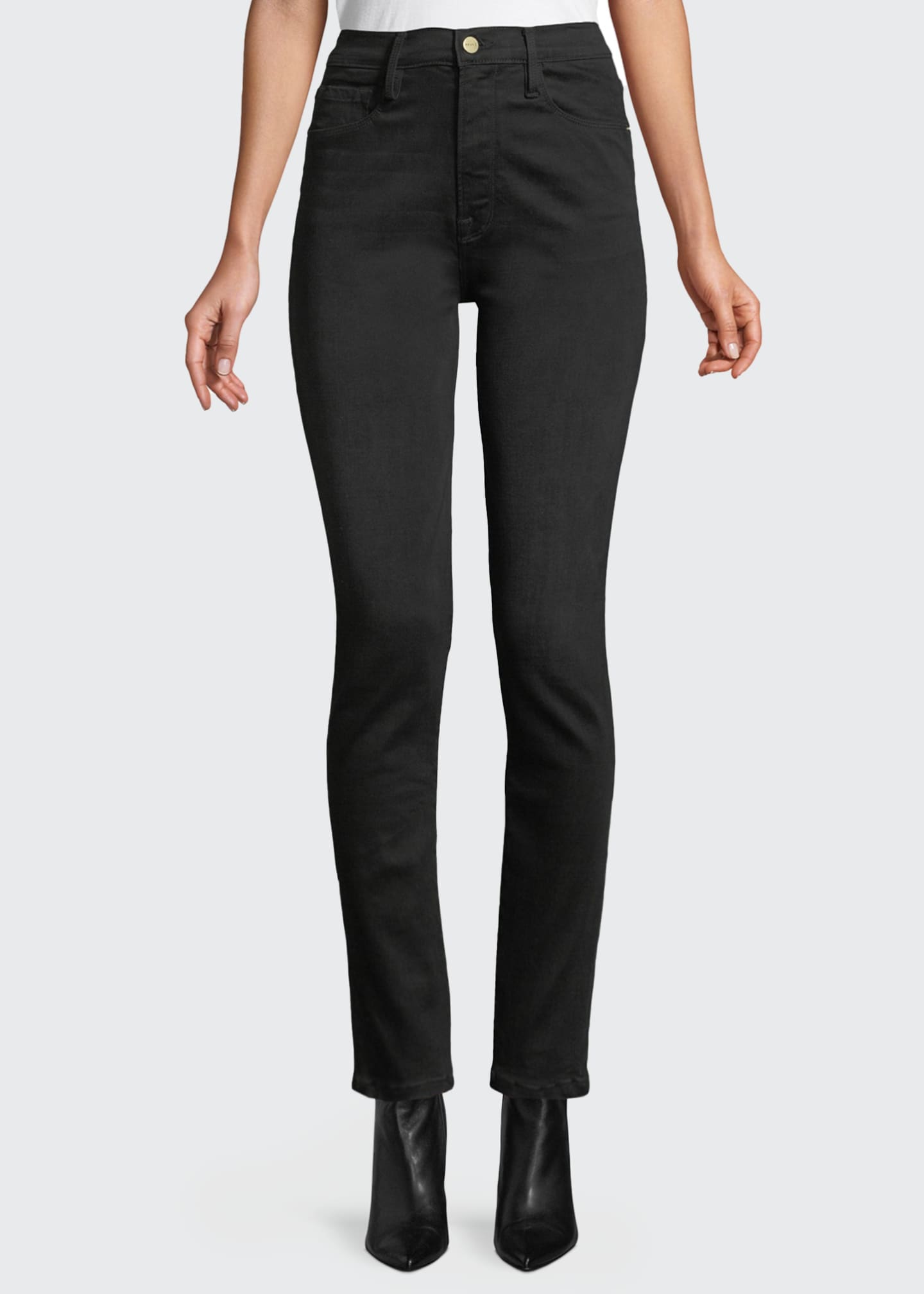 FRAME Ali HighRise Skinny Cigarette Jeans Bergdorf Goodman