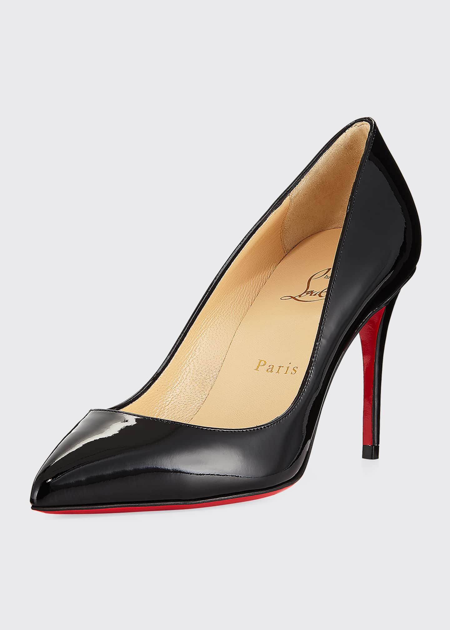 pigalle follies 85mm patent red sole pump