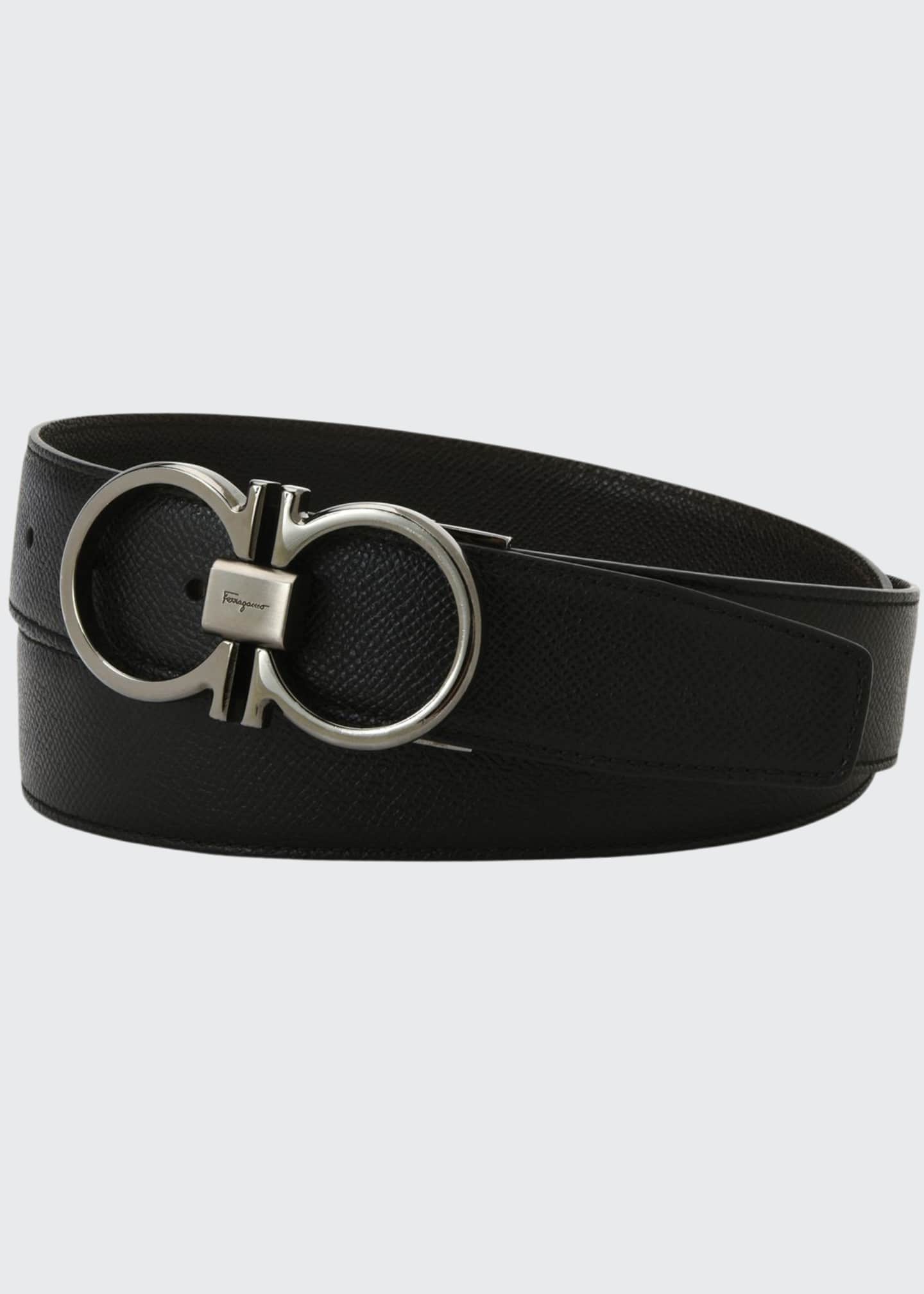 all white ferragamo belt