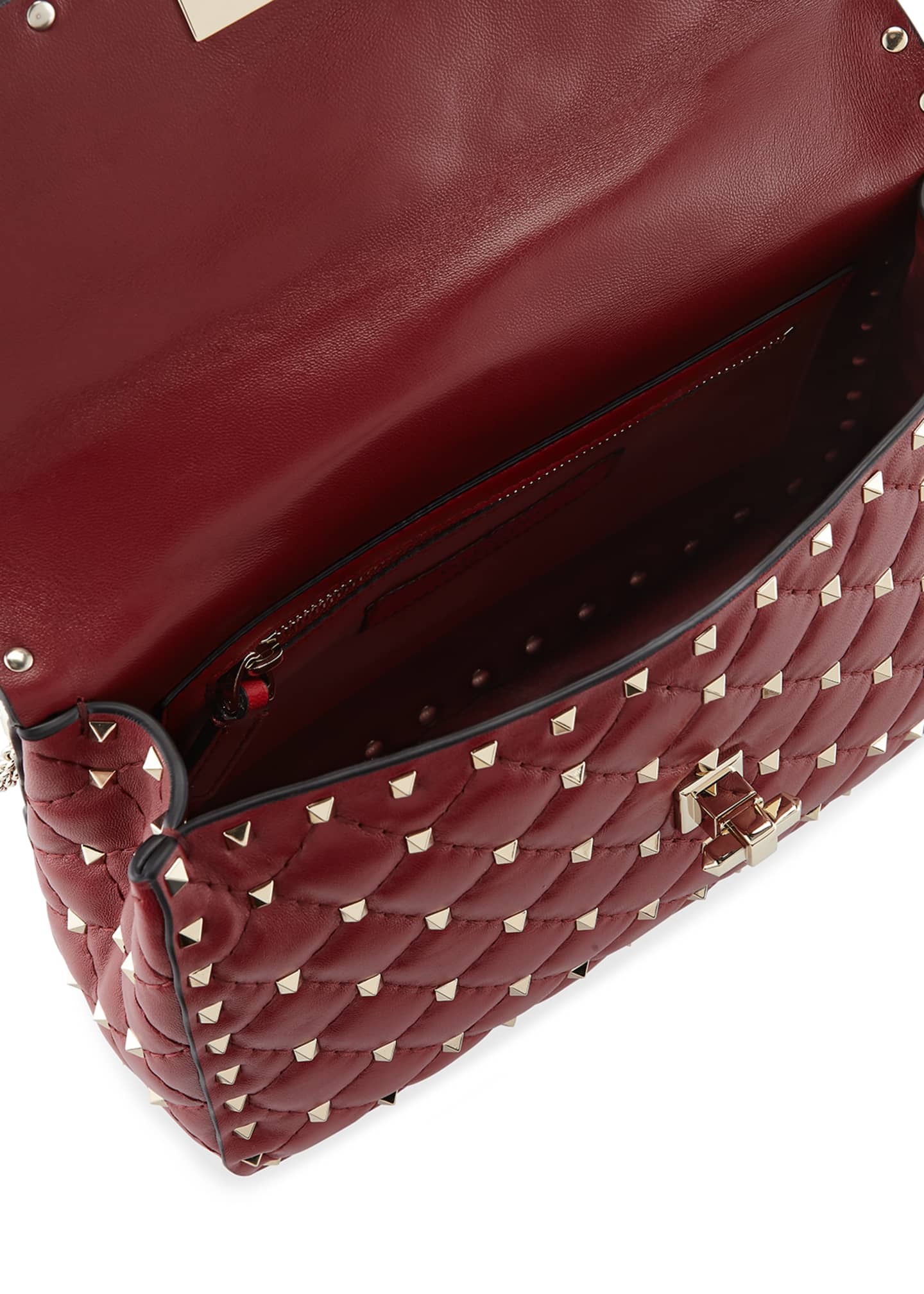 Valentino Garavani Rockstud Spike Medium Quilted TopHandle Bag