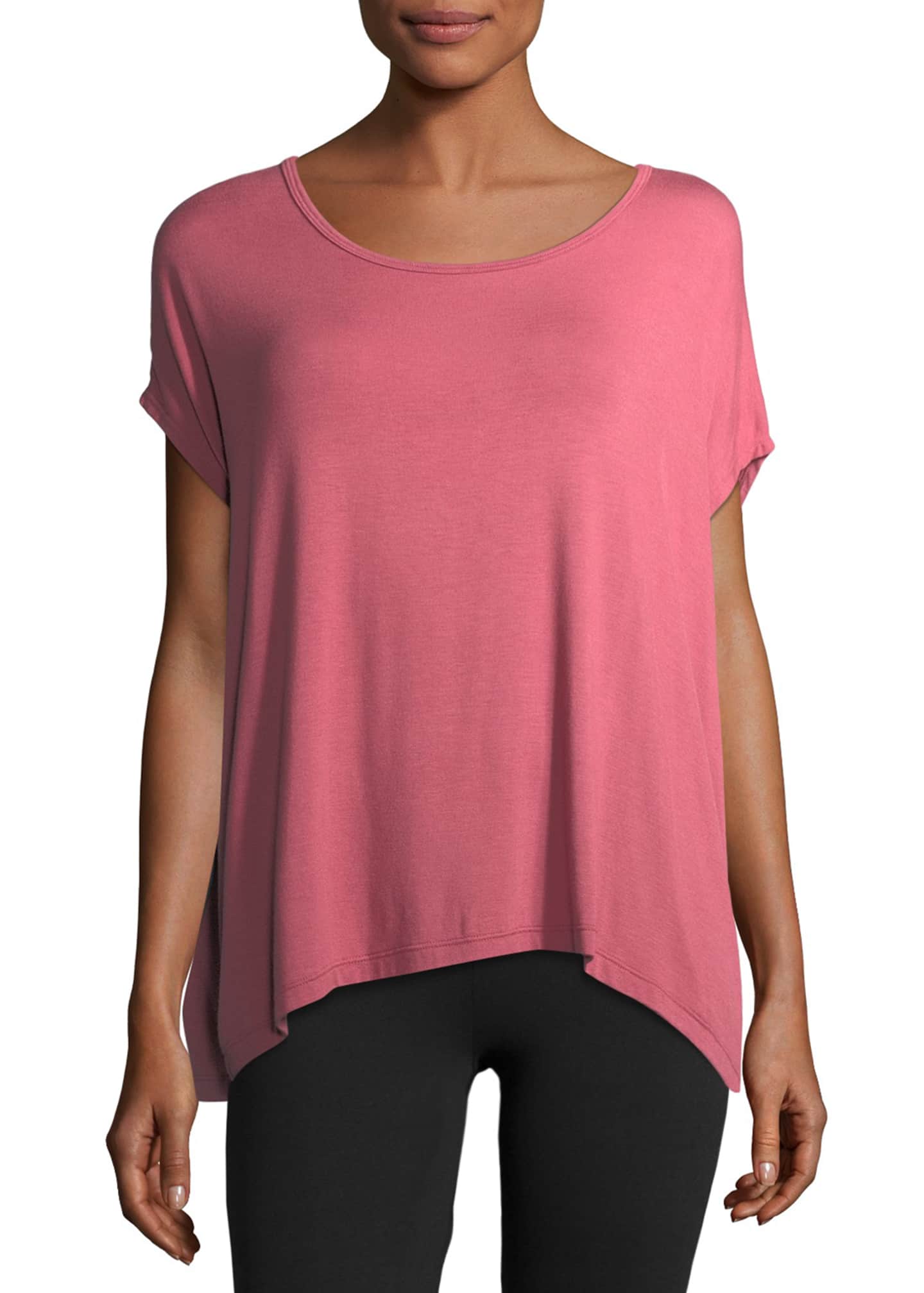 Beyond Yoga Back Out Strappy Short-Sleeve Tee - Bergdorf Goodman