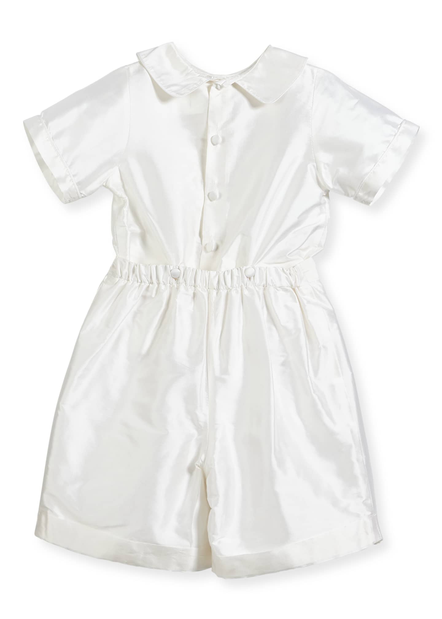 white silk two piece set