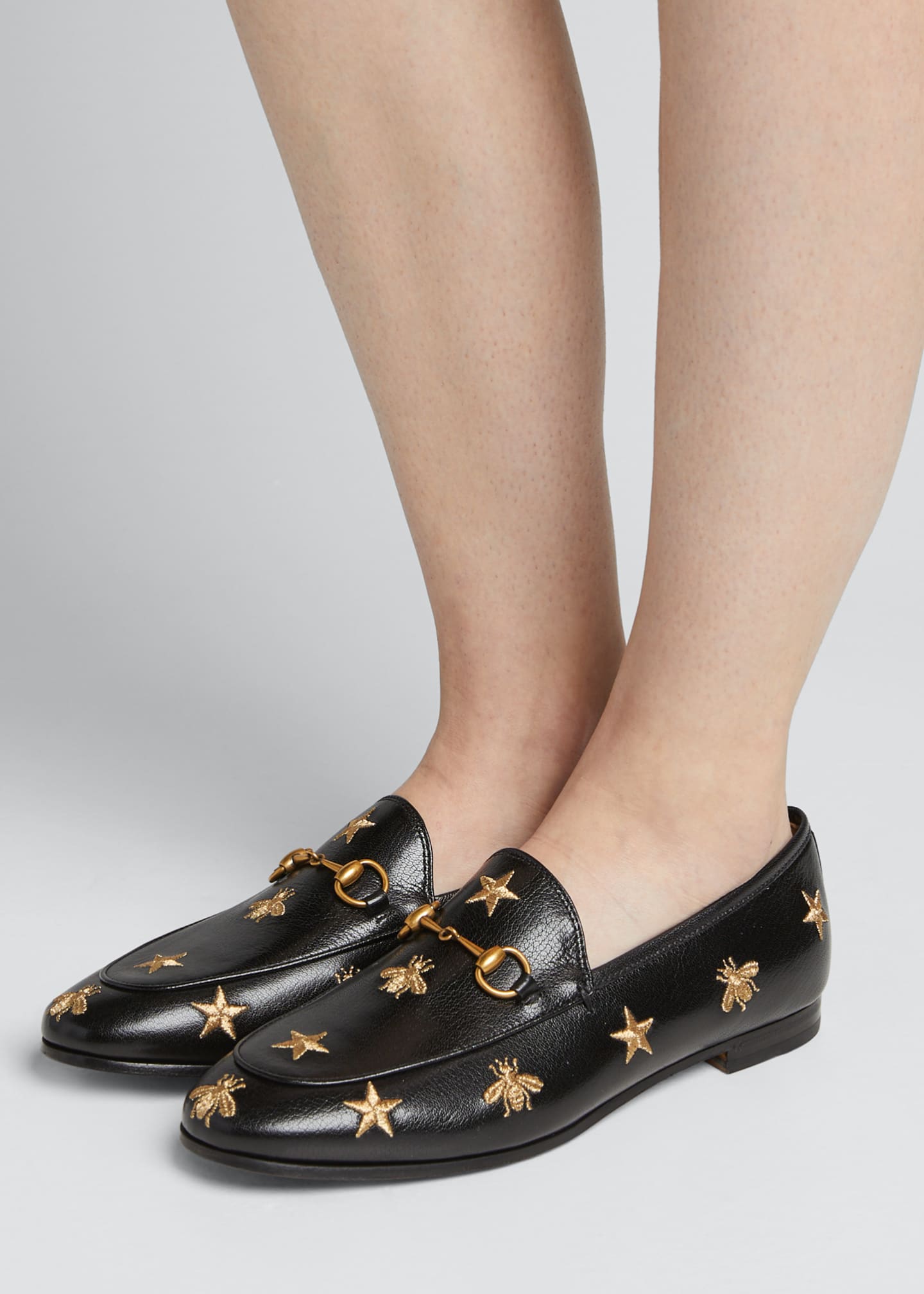 gucci jordaan bee loafer