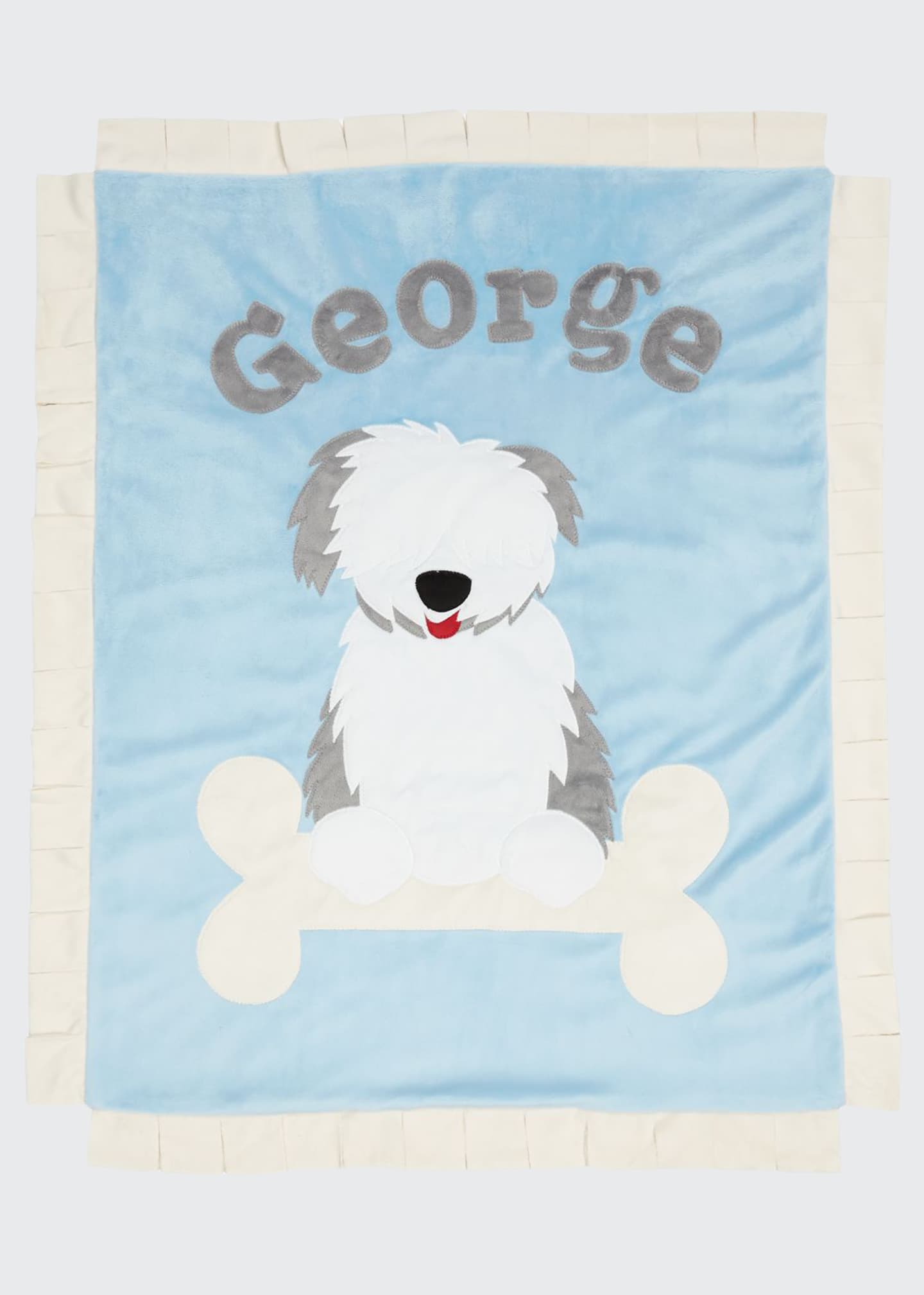 Boogie Baby Personalized Puppy Love Plush Blanket, Blue ...