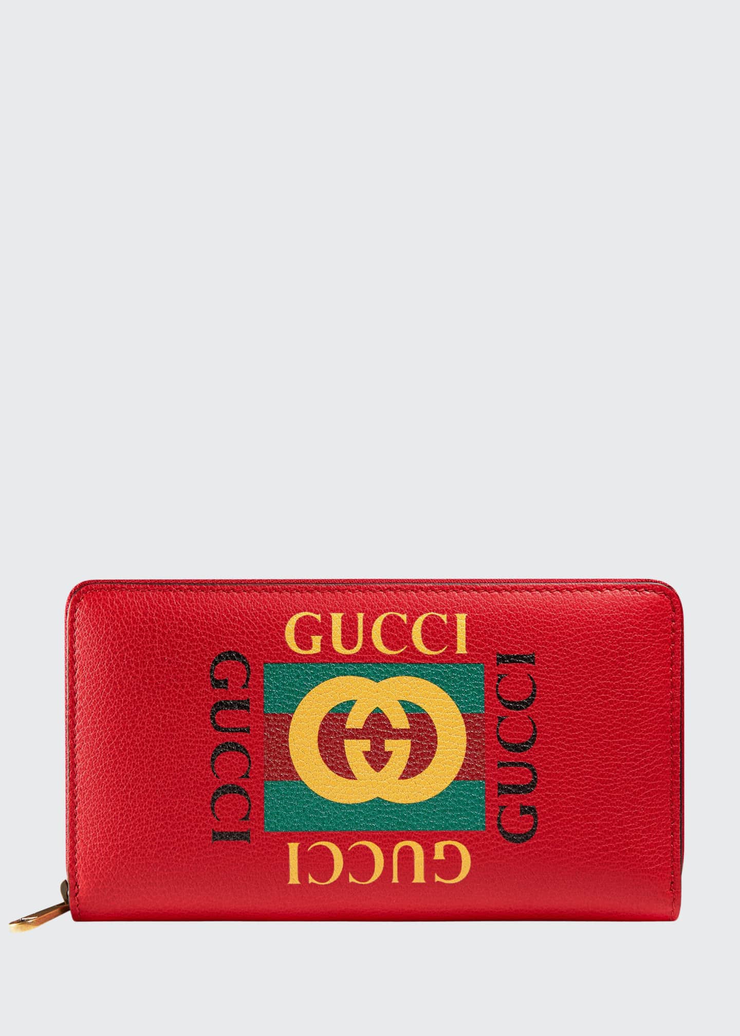 Gucci Logo Zip Around Wallet Bergdorf Goodman