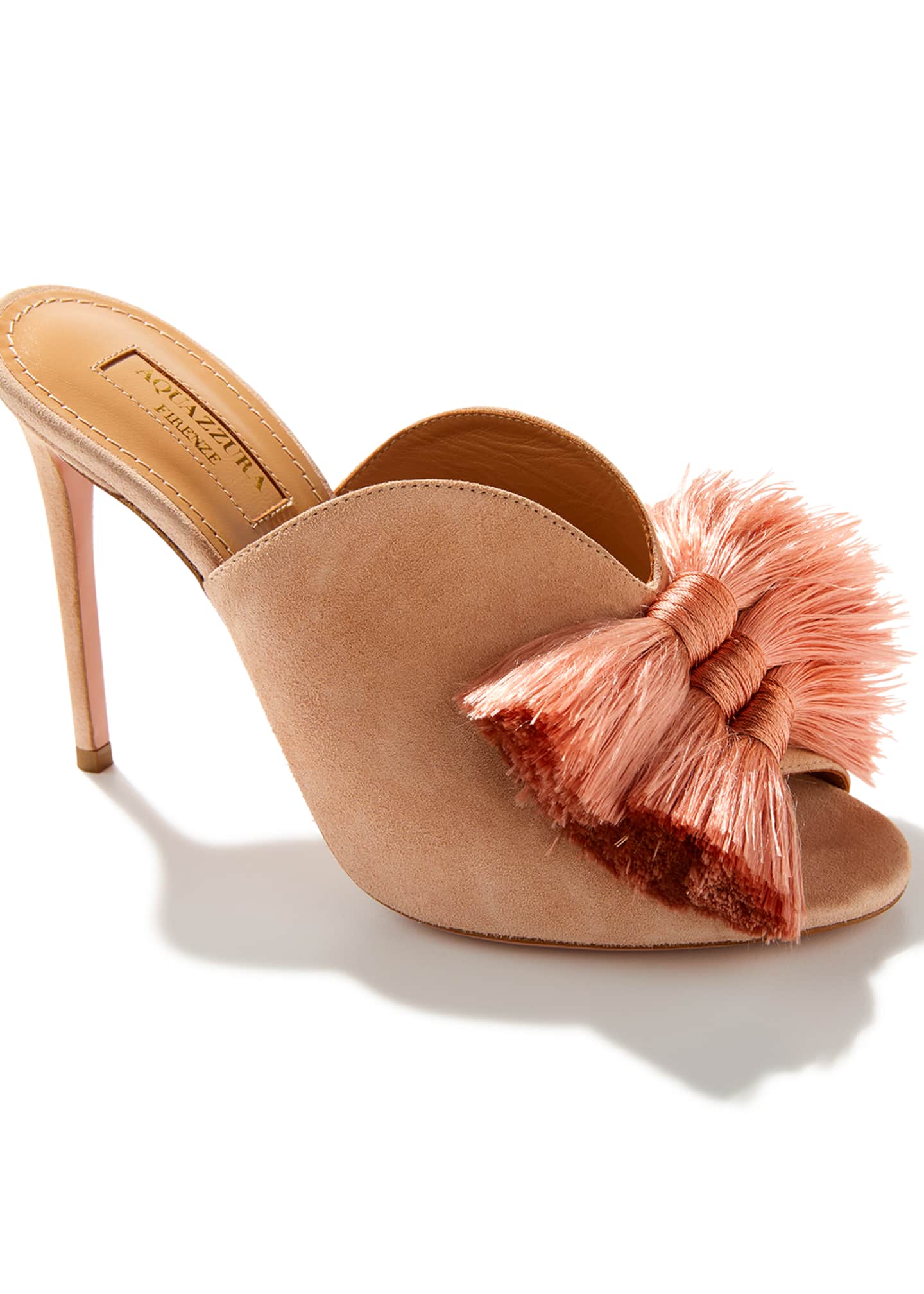 Aquazzura lotus blossom mules new arrivals