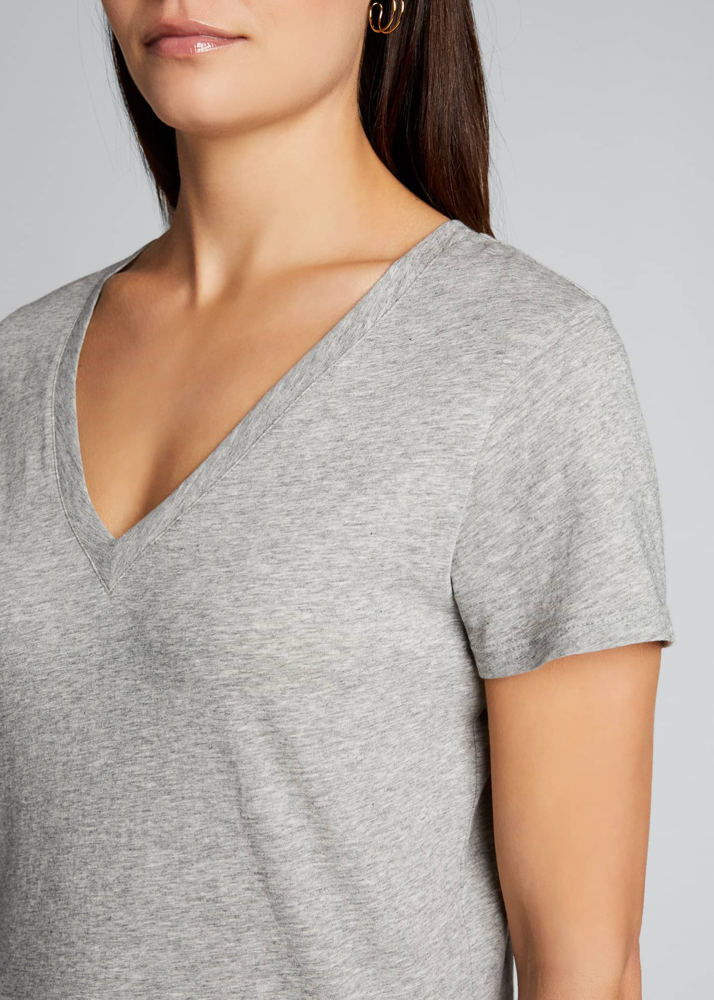 Vince Essential Pima Cotton VNeck Tee Bergdorf Goodman