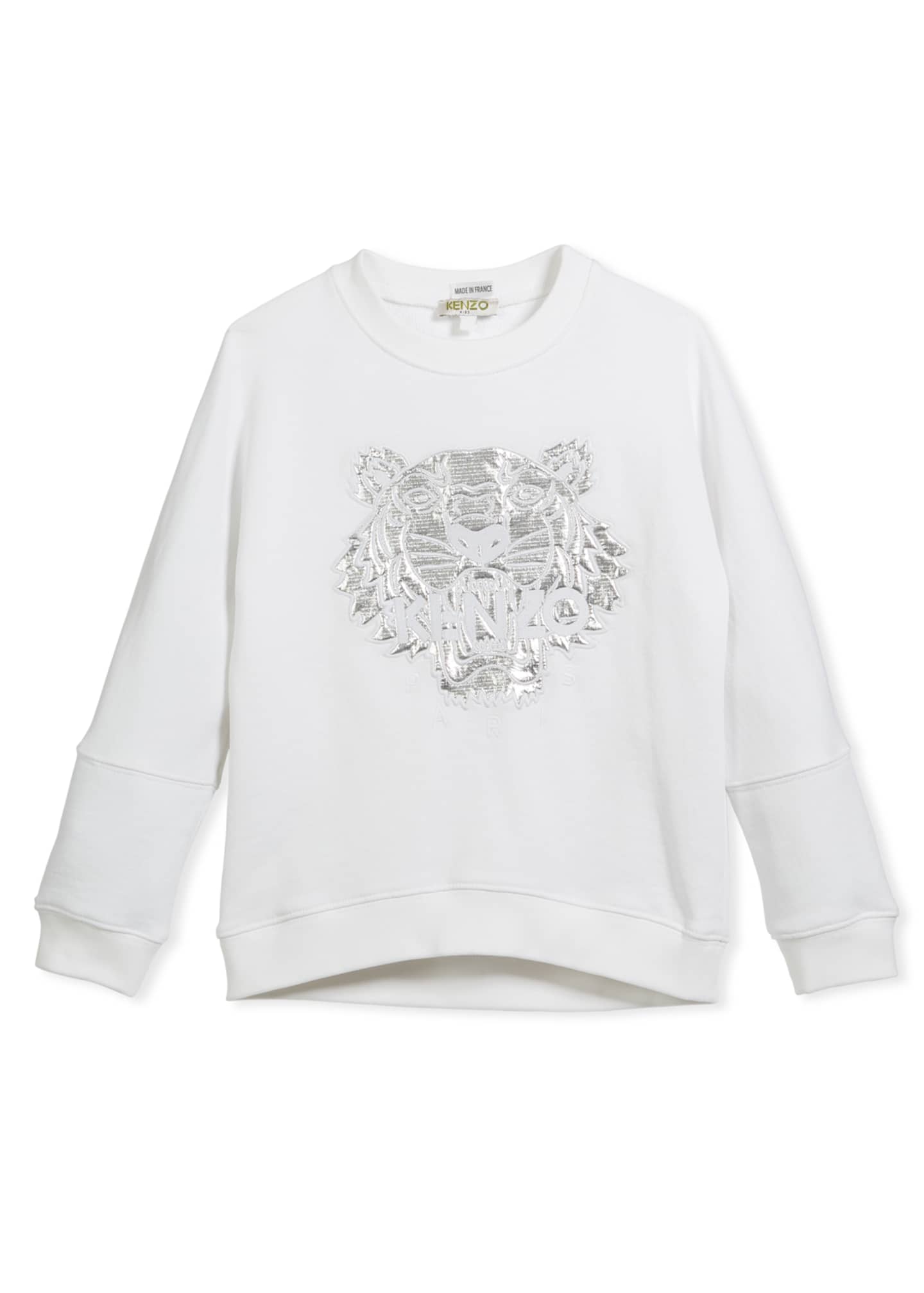 kenzo silver tiger sweatshirt