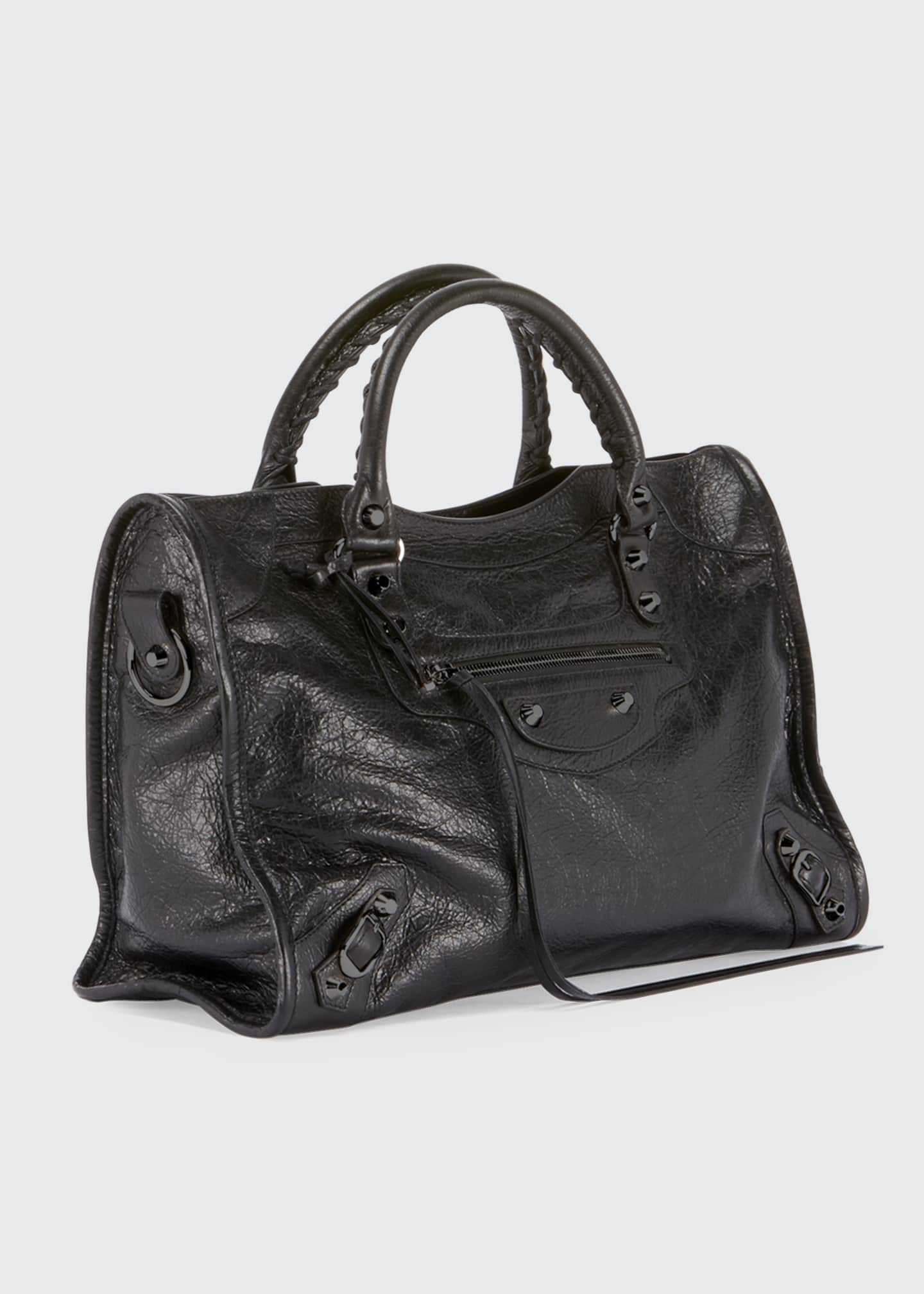 balenciaga metallic edge city small price