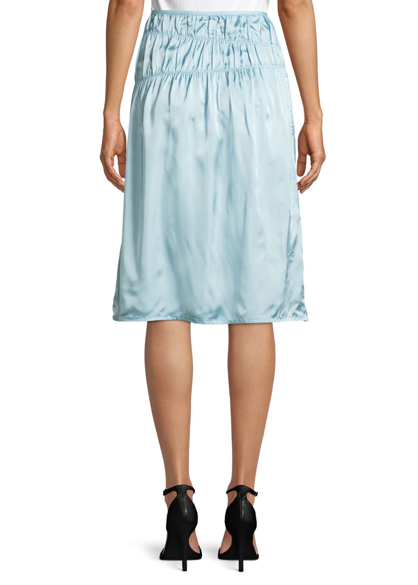 Helmut lang ruched satin dress store