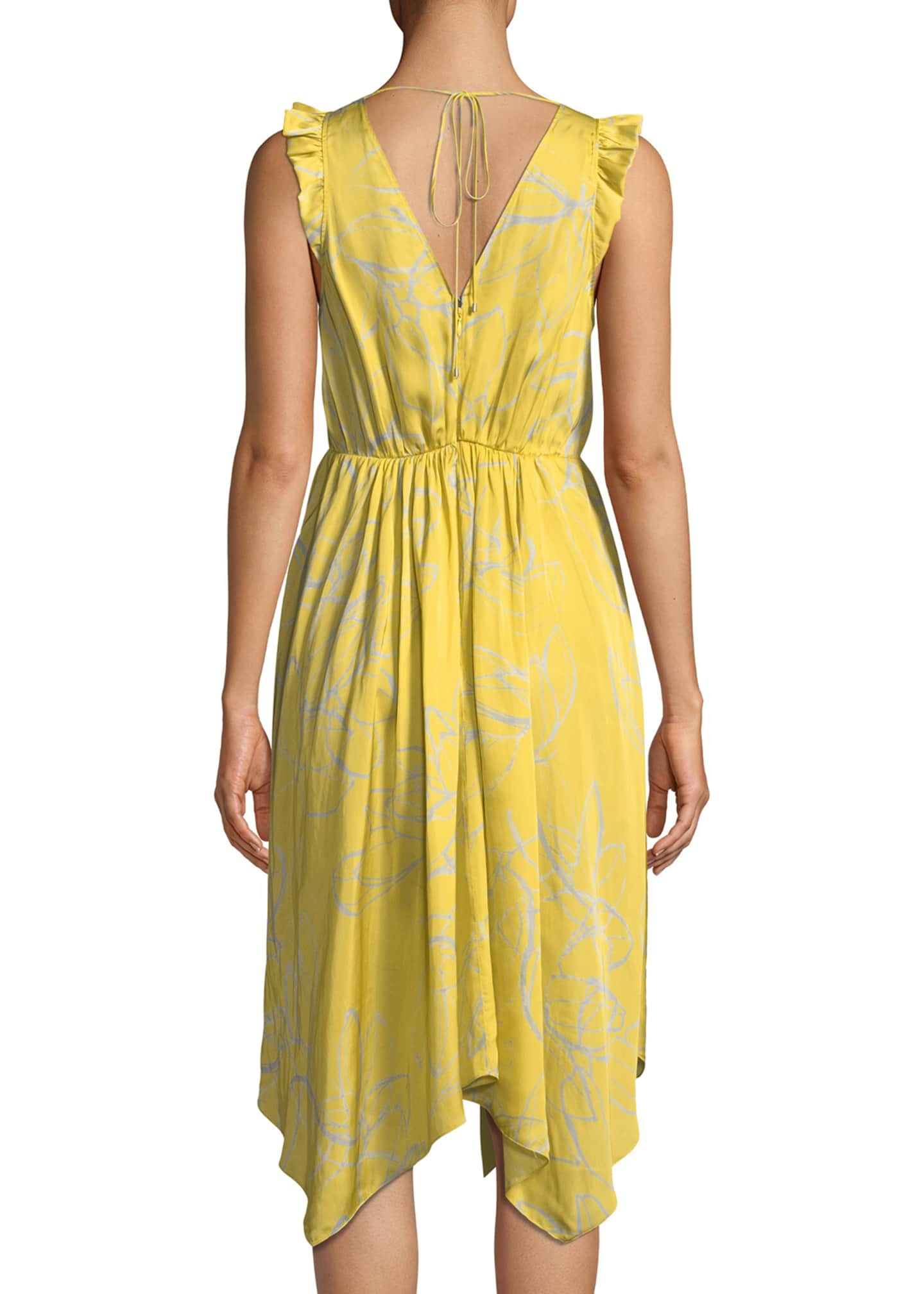 Halston heritage yellow dress hotsell
