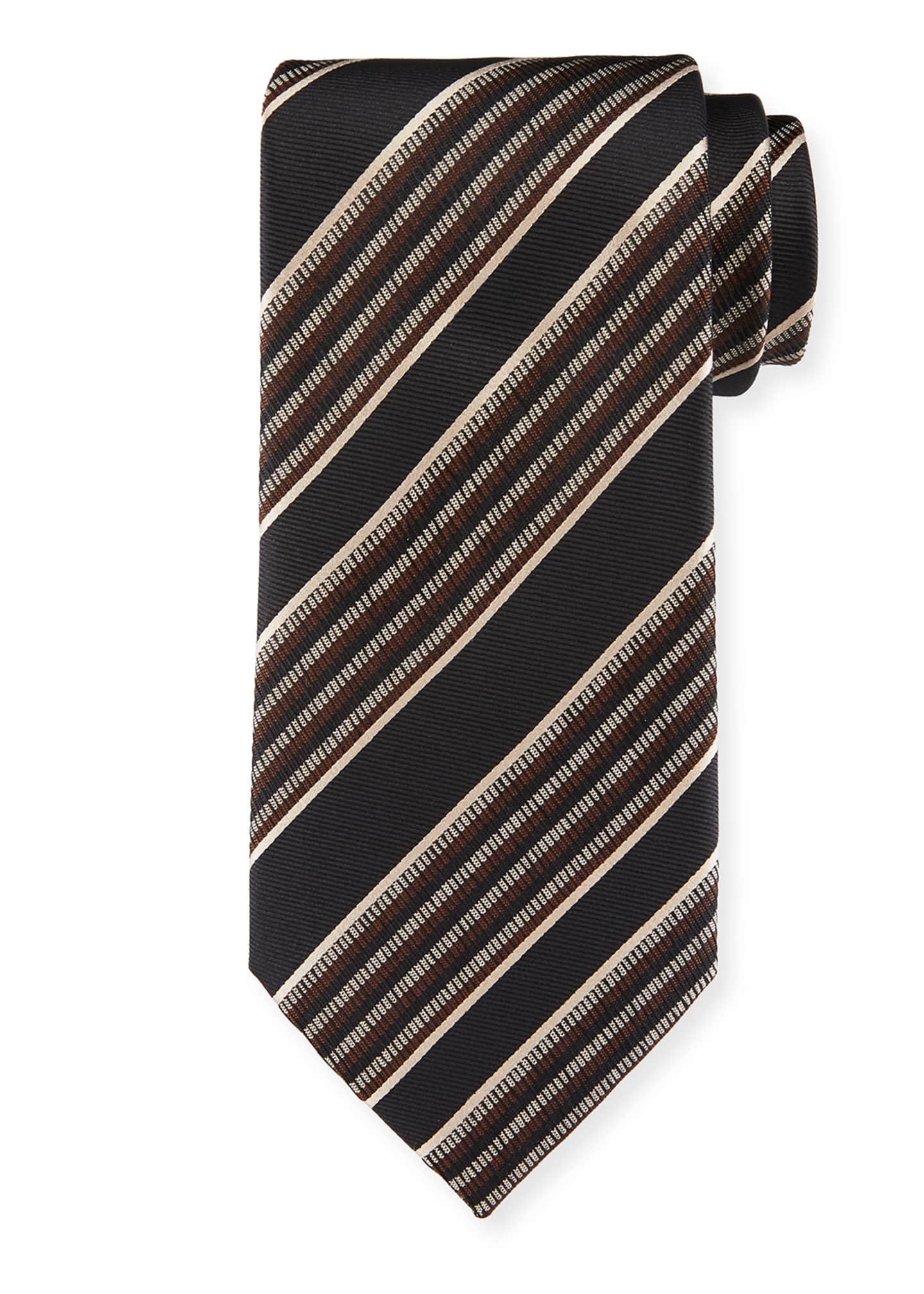 Ermenegildo Zegna Diagonal Multi Stripe Silk Tie Bergdorf Goodman