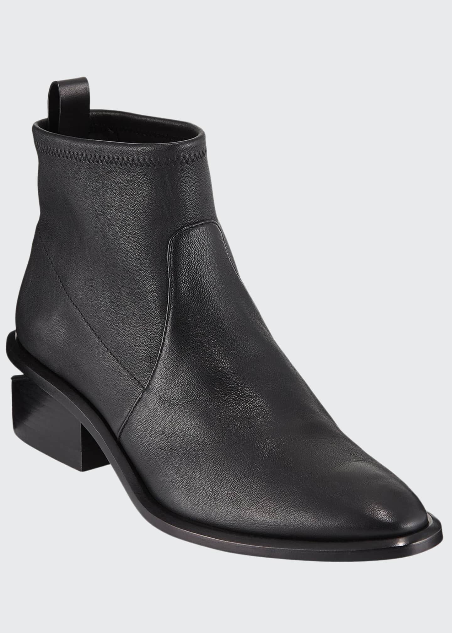 alexander wang kori stretch leather booties