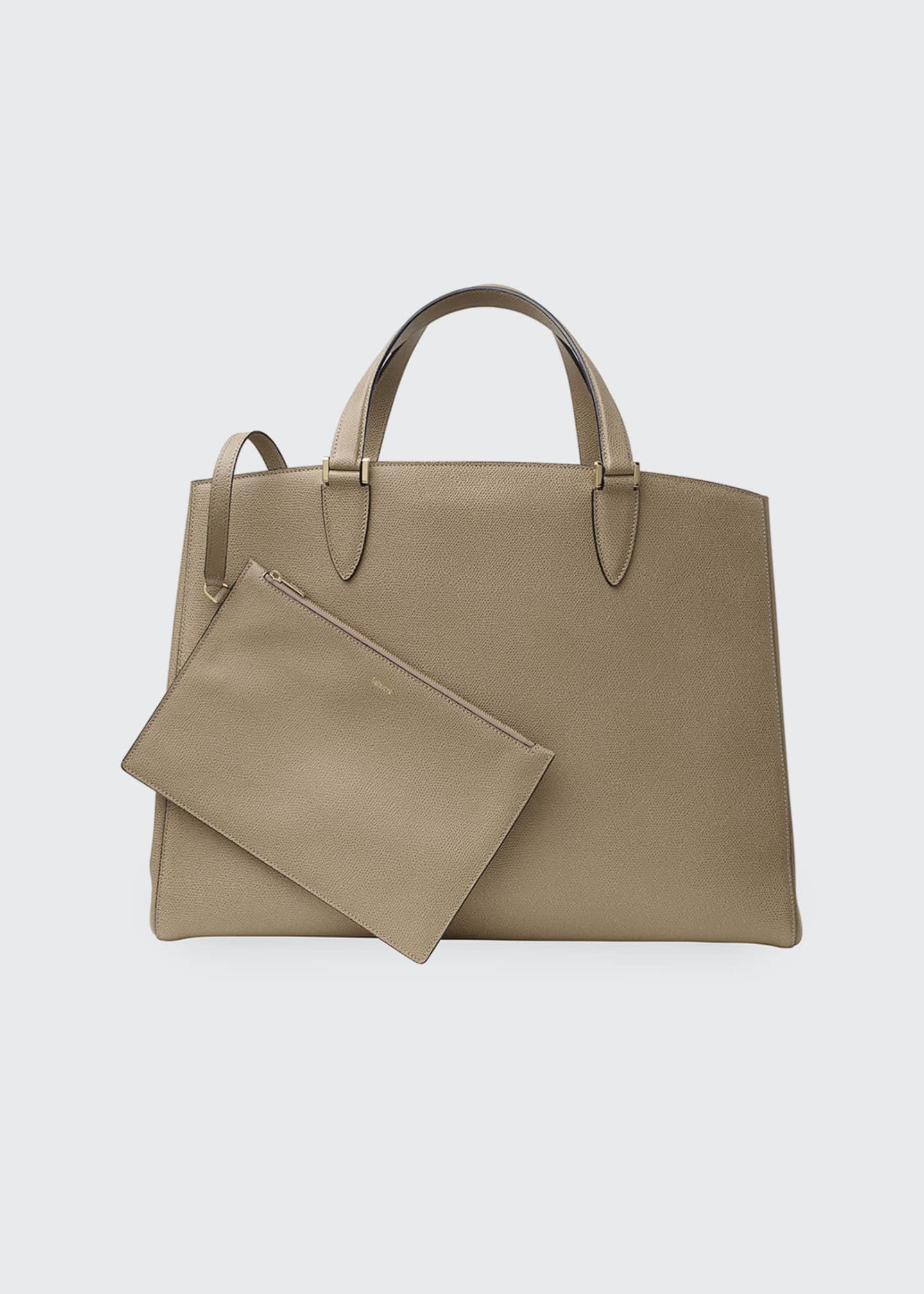 Valextra Brera Large Leather TopHandle Tote Bag Bergdorf Goodman