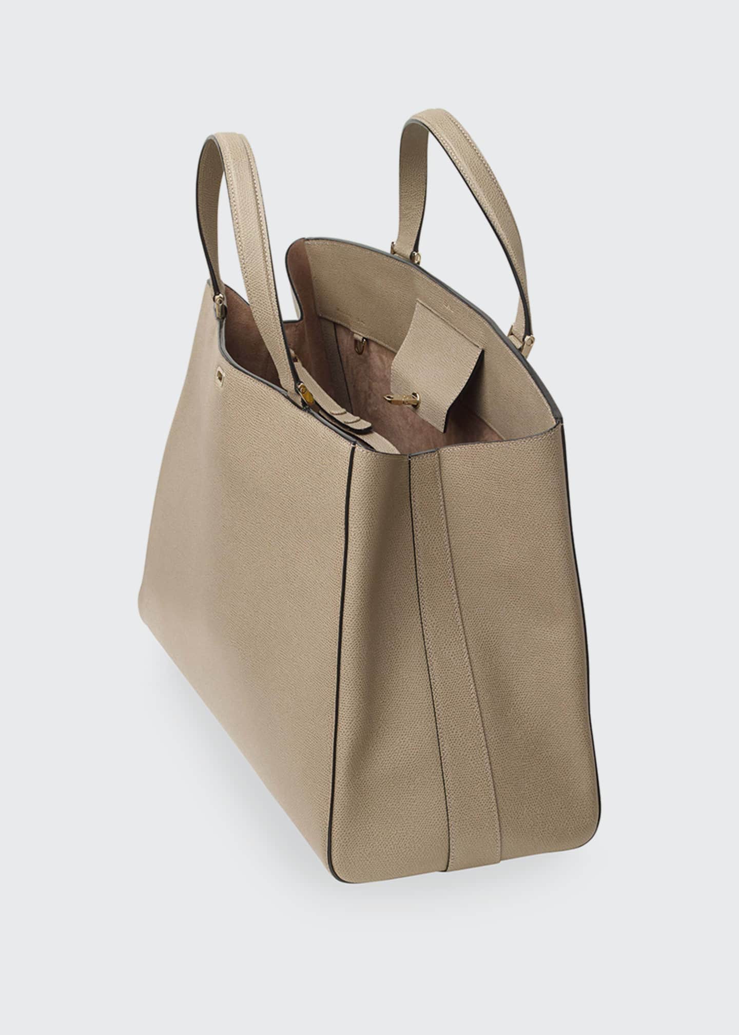 Valextra Brera Large Leather TopHandle Tote Bag Bergdorf Goodman