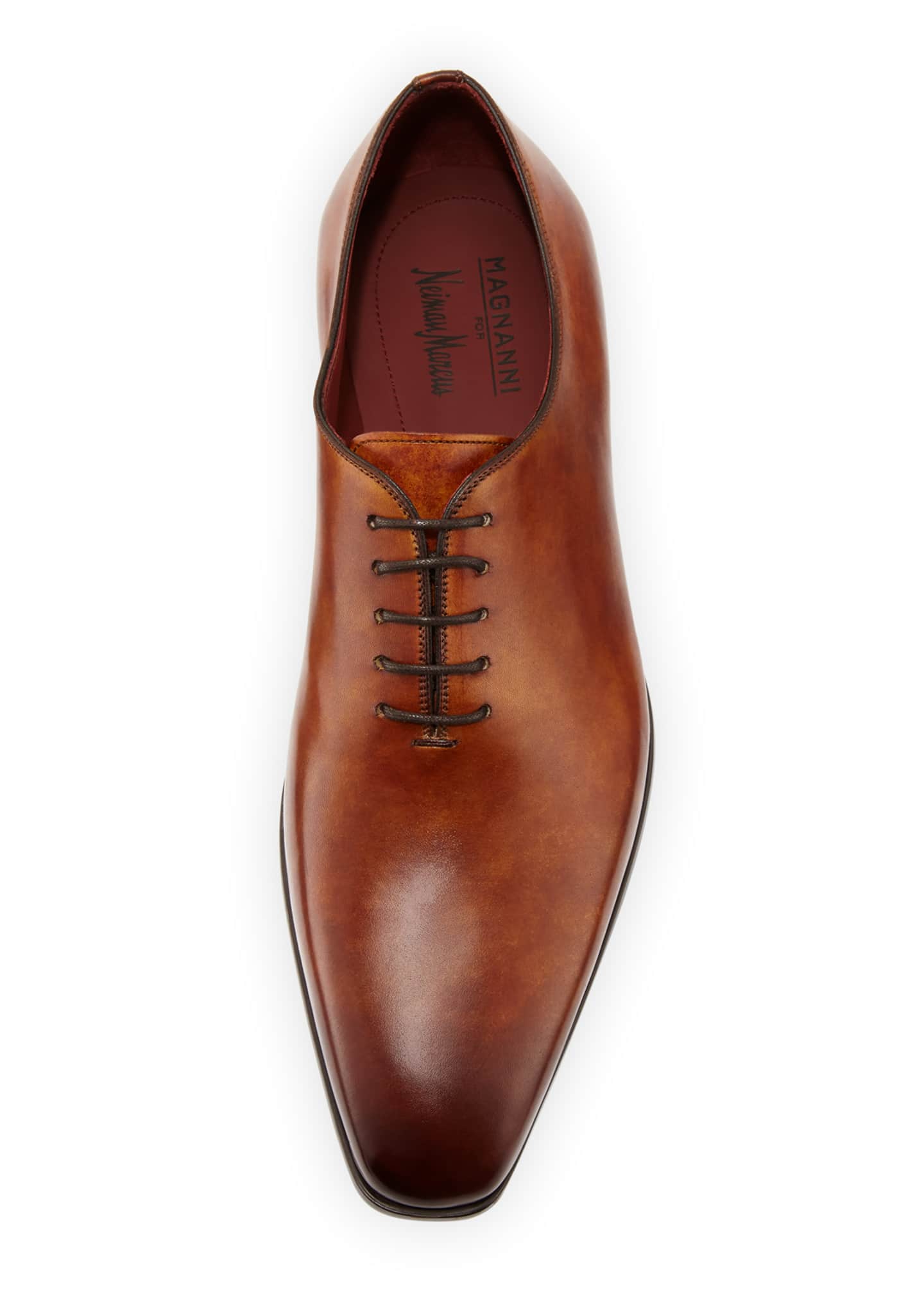 Magnanni for Neiman Marcus Men's OnePiece Leather LaceUp Dress Shoe