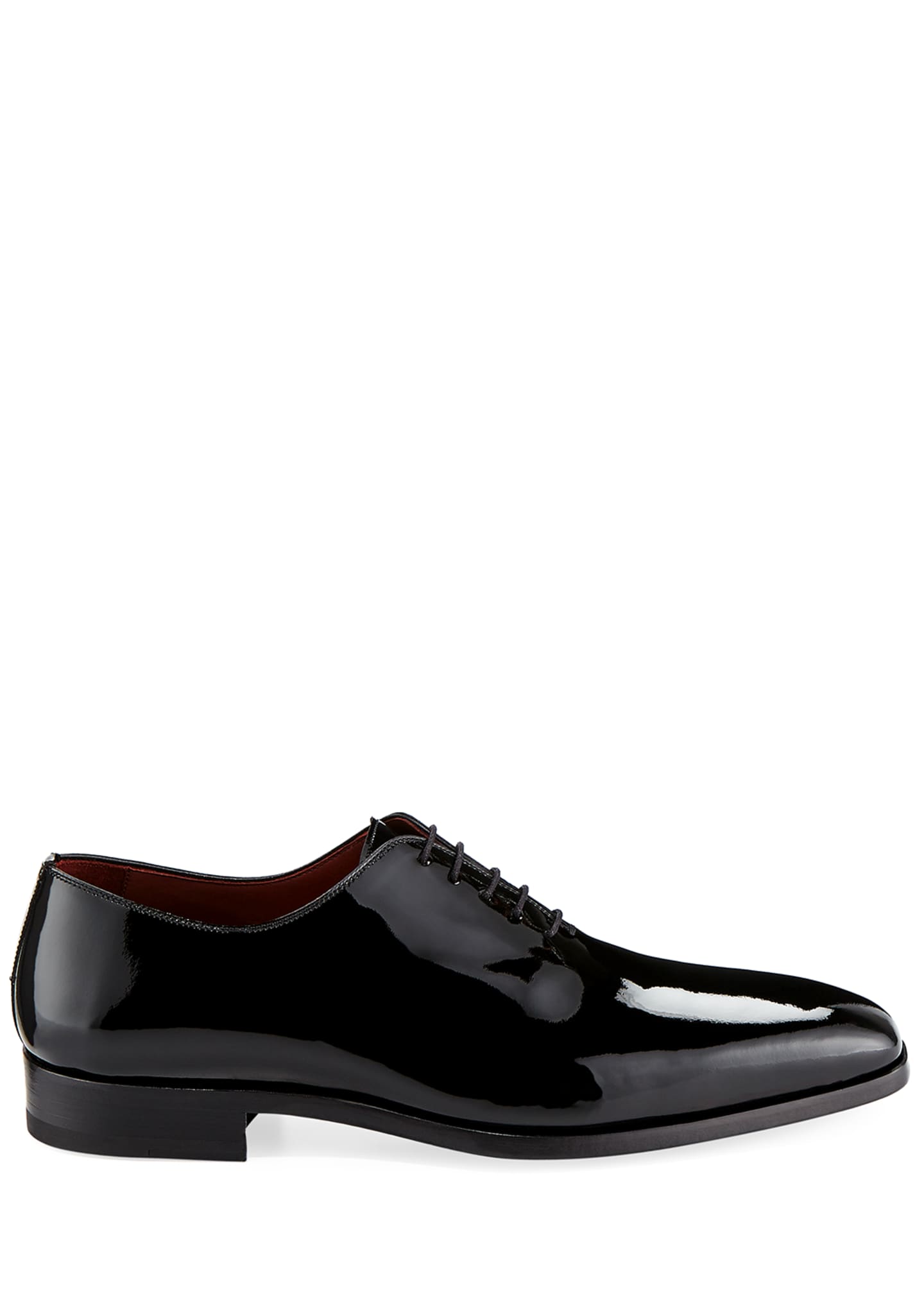 Magnanni for Neiman Marcus Men's One-Piece Patent Leather Oxford Shoe ...