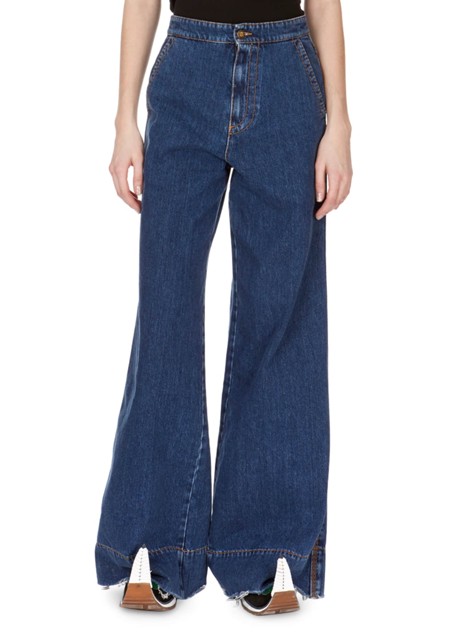 Oversized flare jeans Outlet